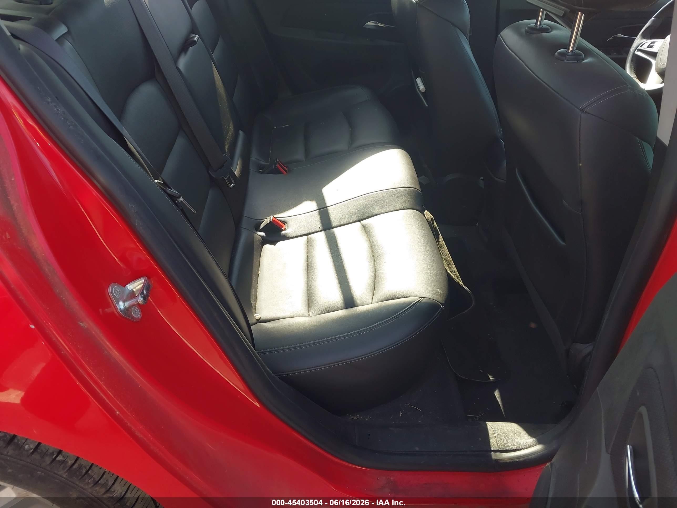 2015 Chevrolet Cruze 2lt Auto Red vin: 1G1PE5SB0F7241061