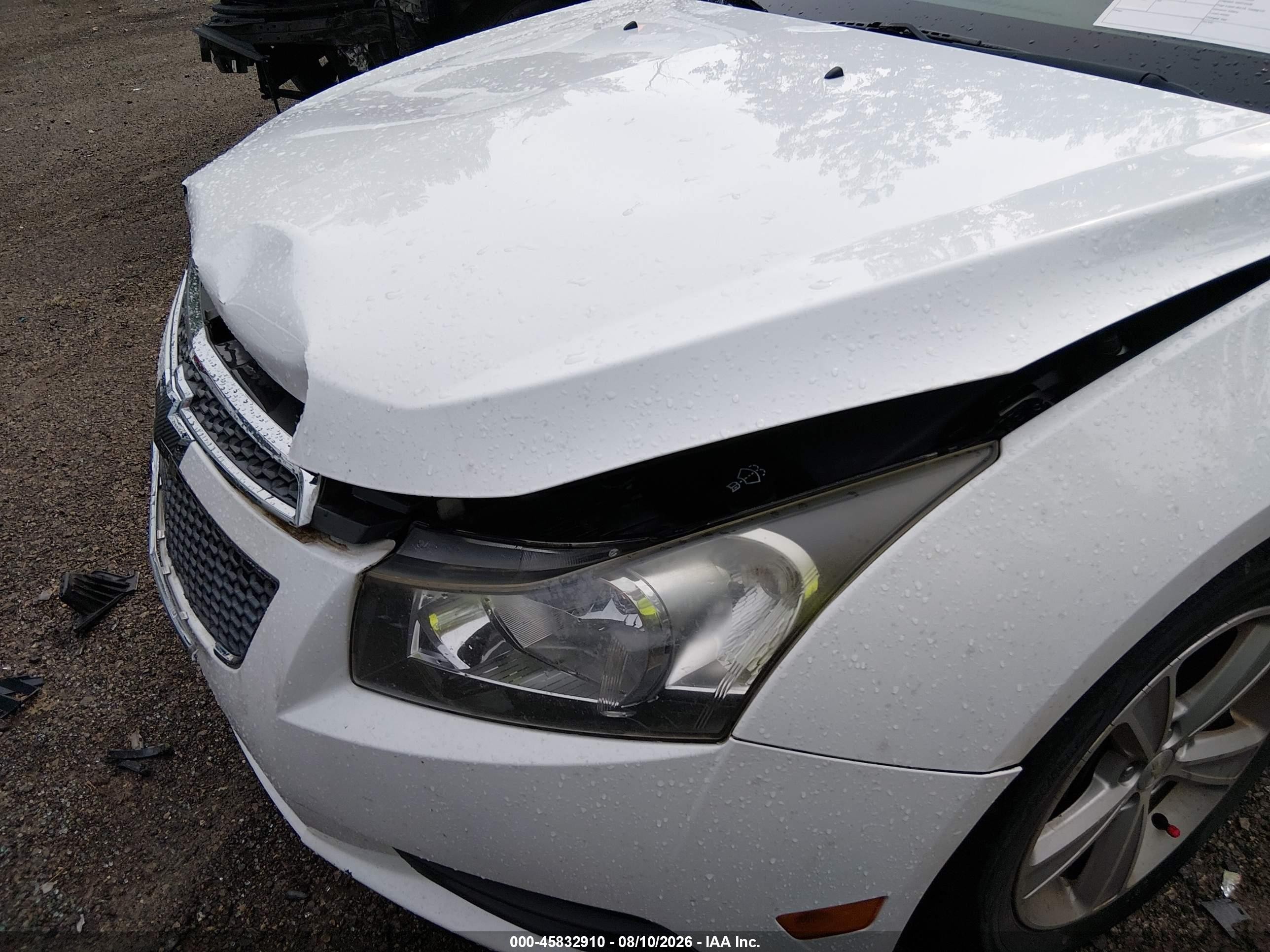 2013 Chevrolet Cruze 2lt Auto White vin: 1G1PE5SB1D7122125