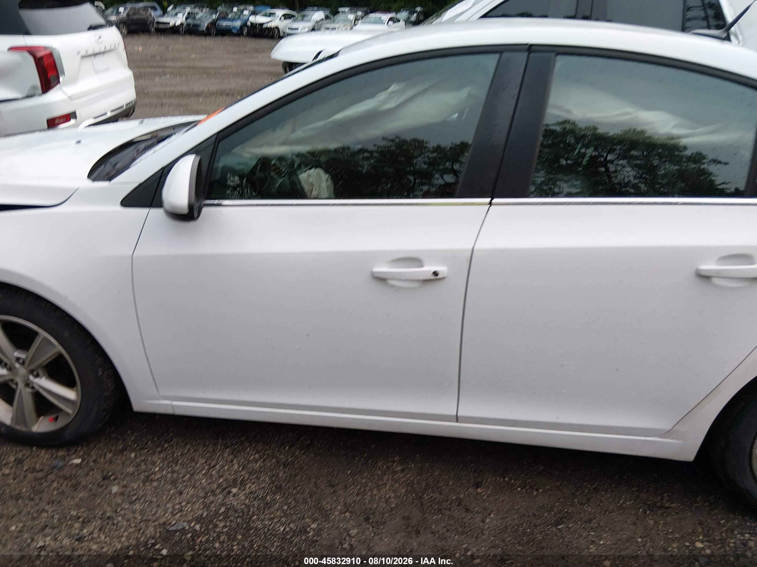 2013 Chevrolet Cruze 2lt Auto White vin: 1G1PE5SB1D7122125