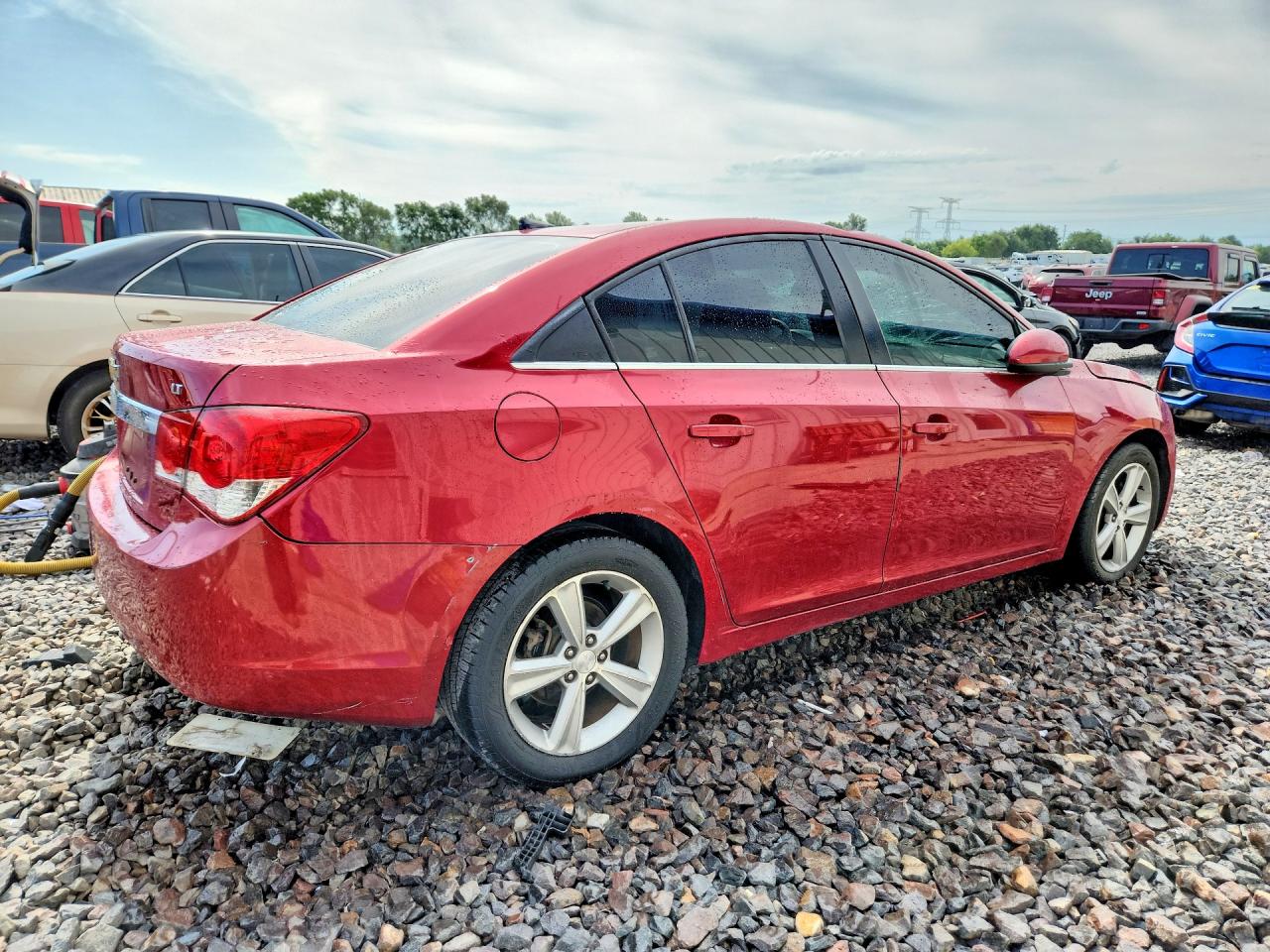 2013 Chevrolet Cruze Lt Burgundy vin: 1G1PE5SB1D7195074