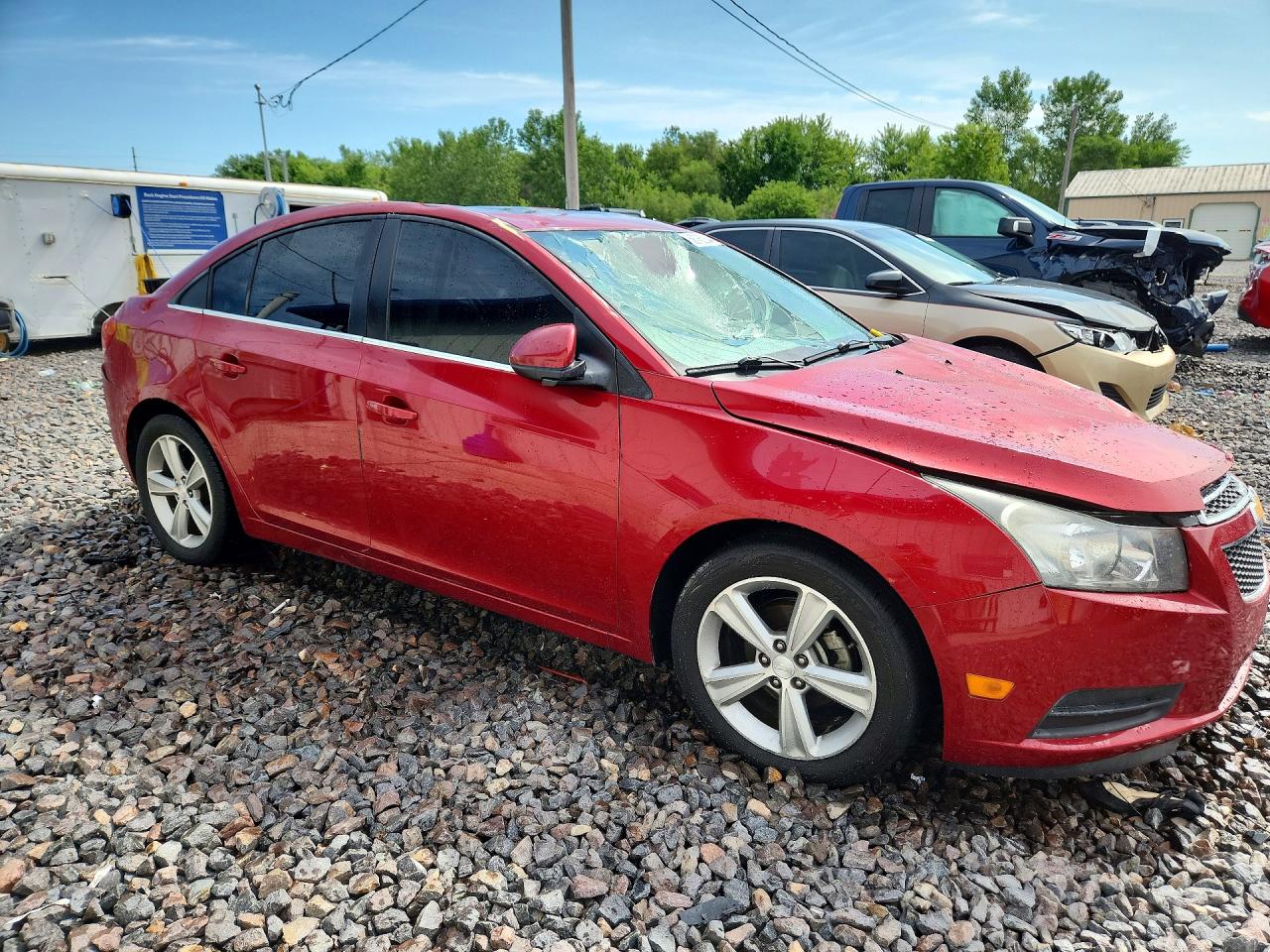 2013 Chevrolet Cruze Lt Burgundy vin: 1G1PE5SB1D7195074
