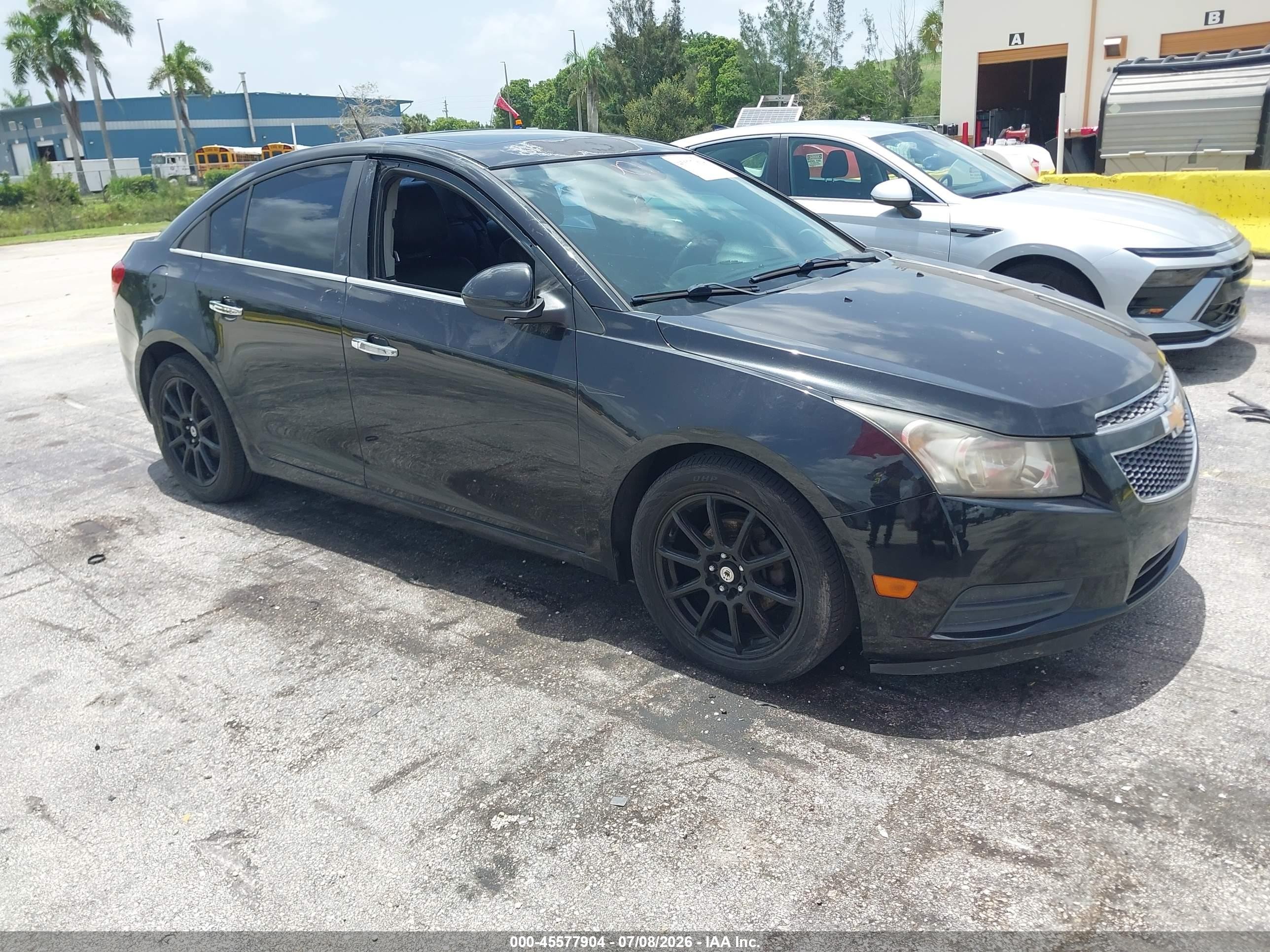 2014 Chevrolet Cruze 2lt Auto Black vin: 1G1PE5SB1E7120912