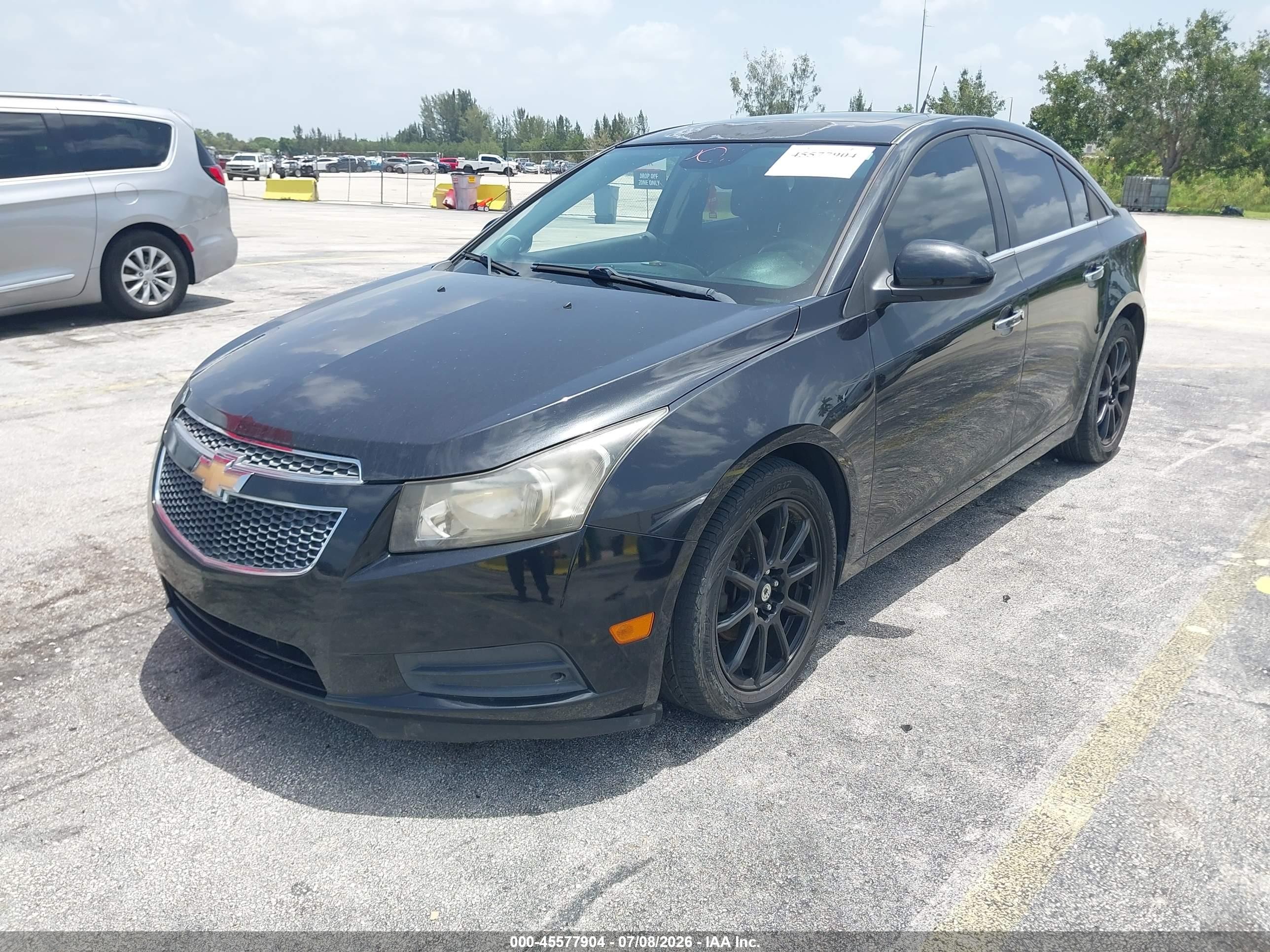 2014 Chevrolet Cruze 2lt Auto Black vin: 1G1PE5SB1E7120912