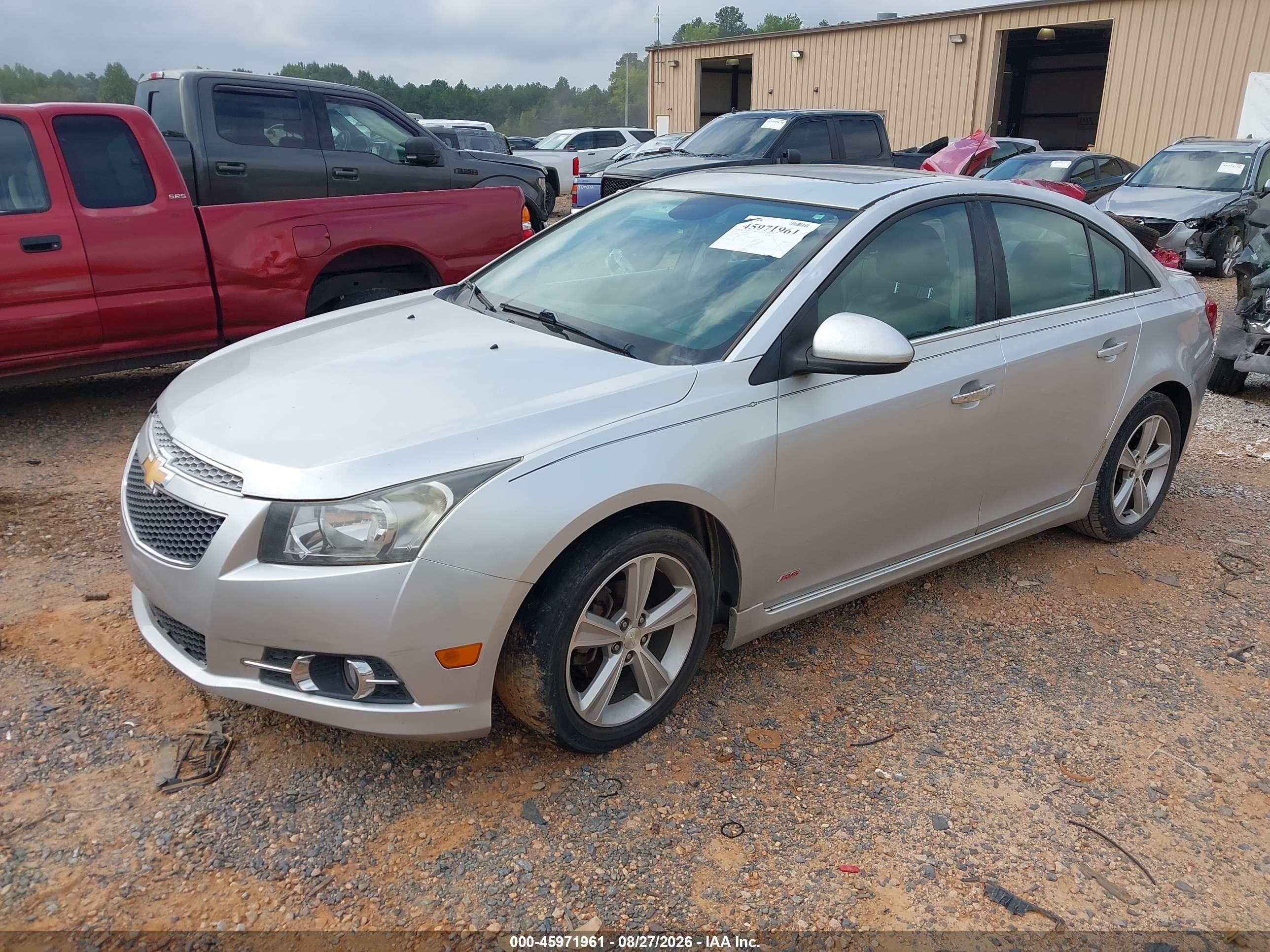2014 Chevrolet Cruze 2lt Auto Silver vin: 1G1PE5SB1E7234649