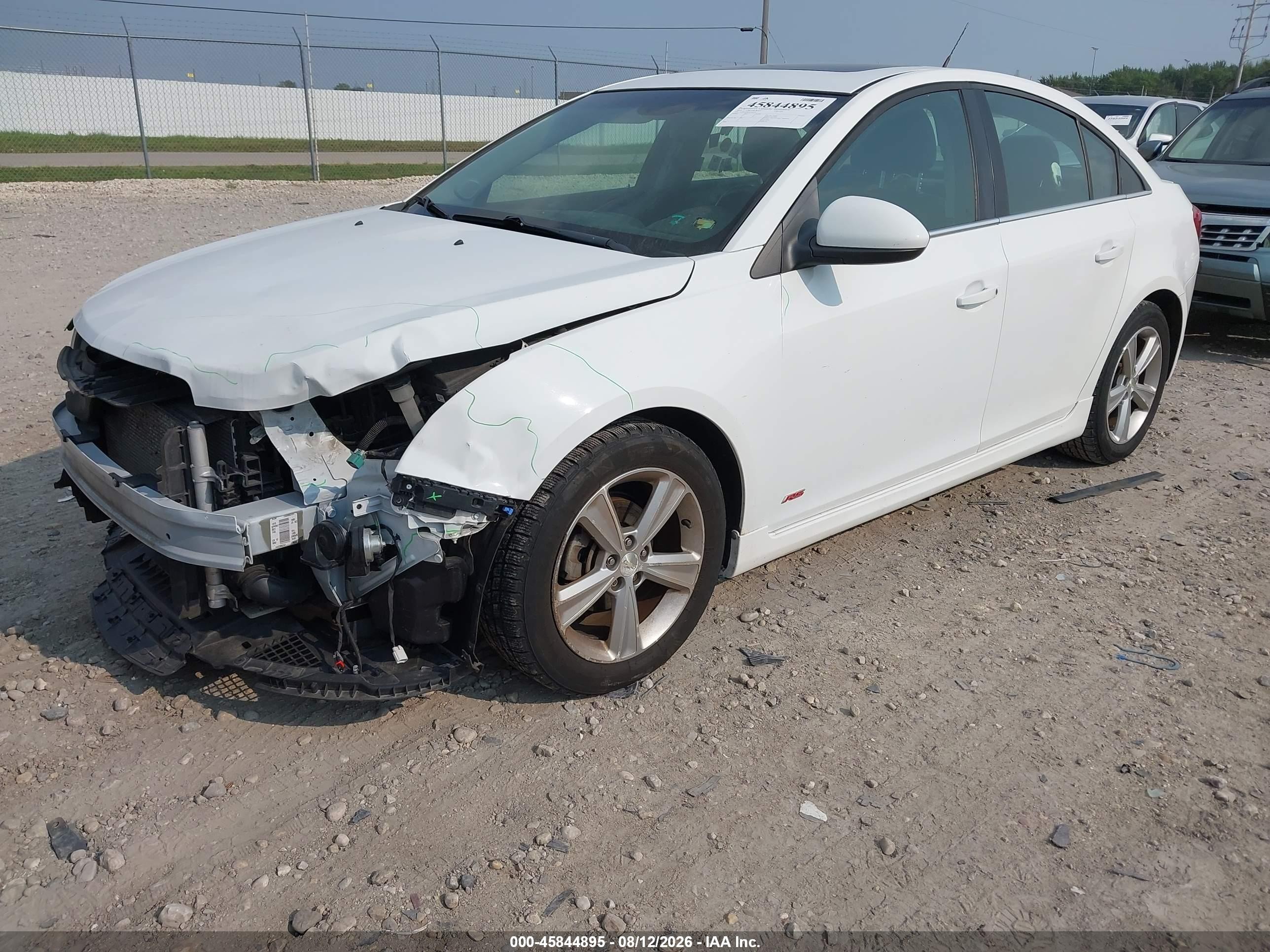 2014 Chevrolet Cruze 2lt Auto White vin: 1G1PE5SB1E7282121
