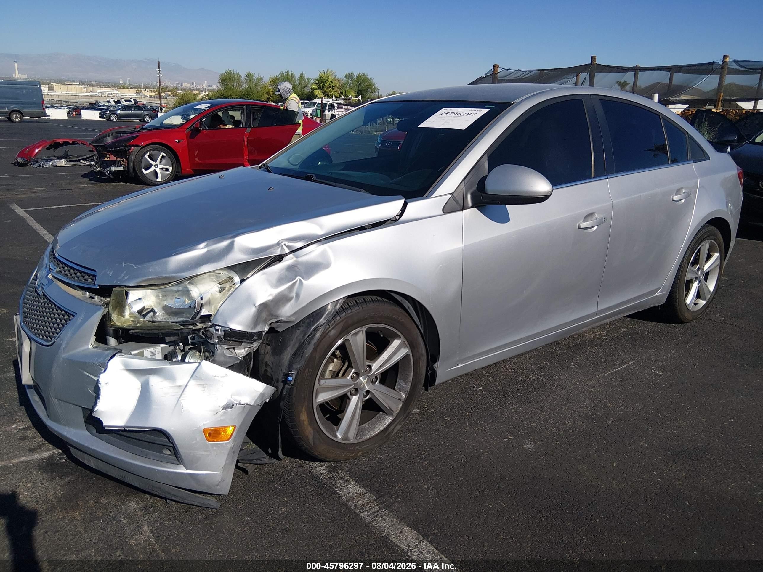 2014 Chevrolet Cruze 2lt Auto Silver vin: 1G1PE5SB1E7301492