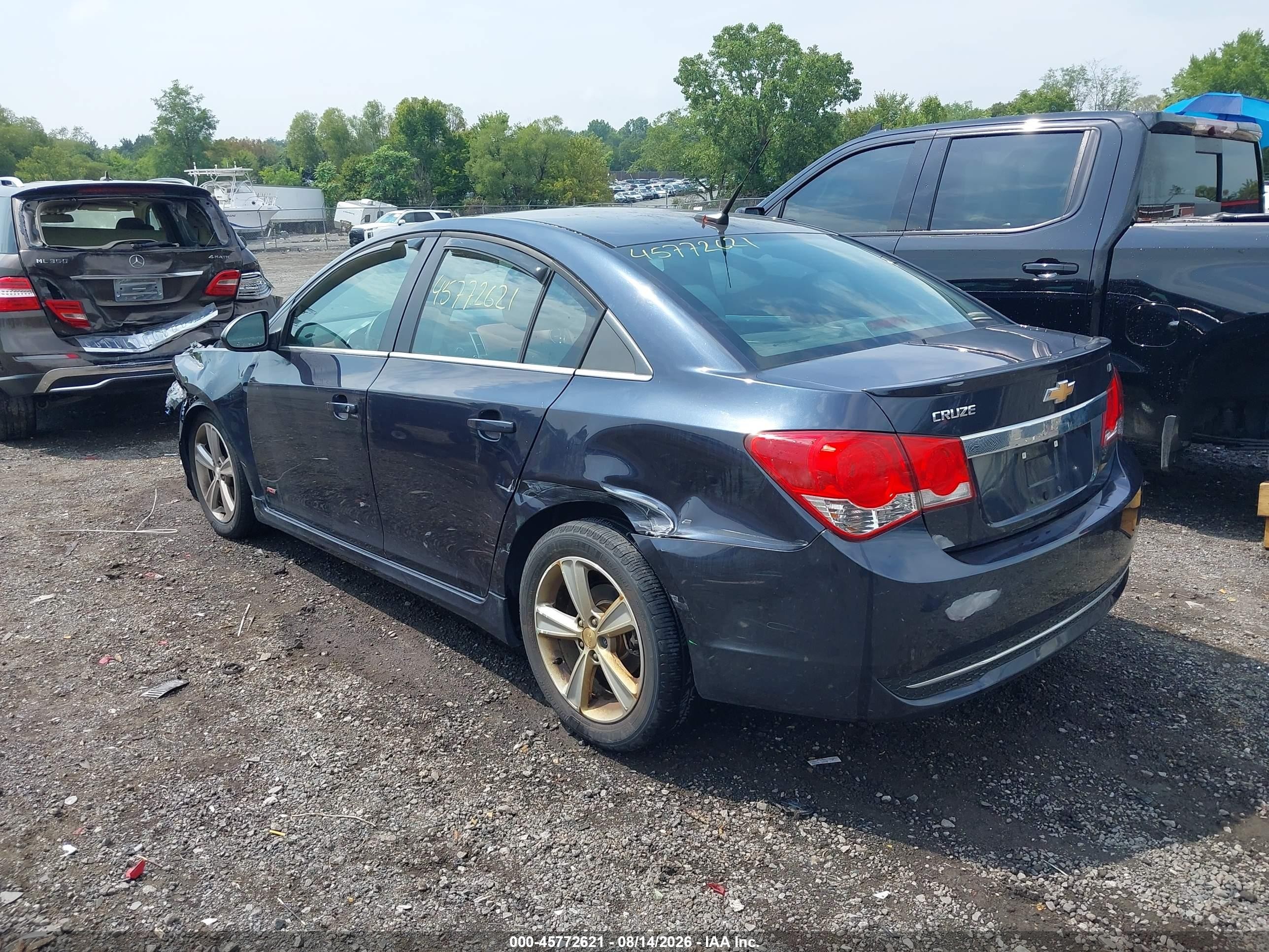 2014 Chevrolet Cruze 2lt Auto Blue vin: 1G1PE5SB1E7326988