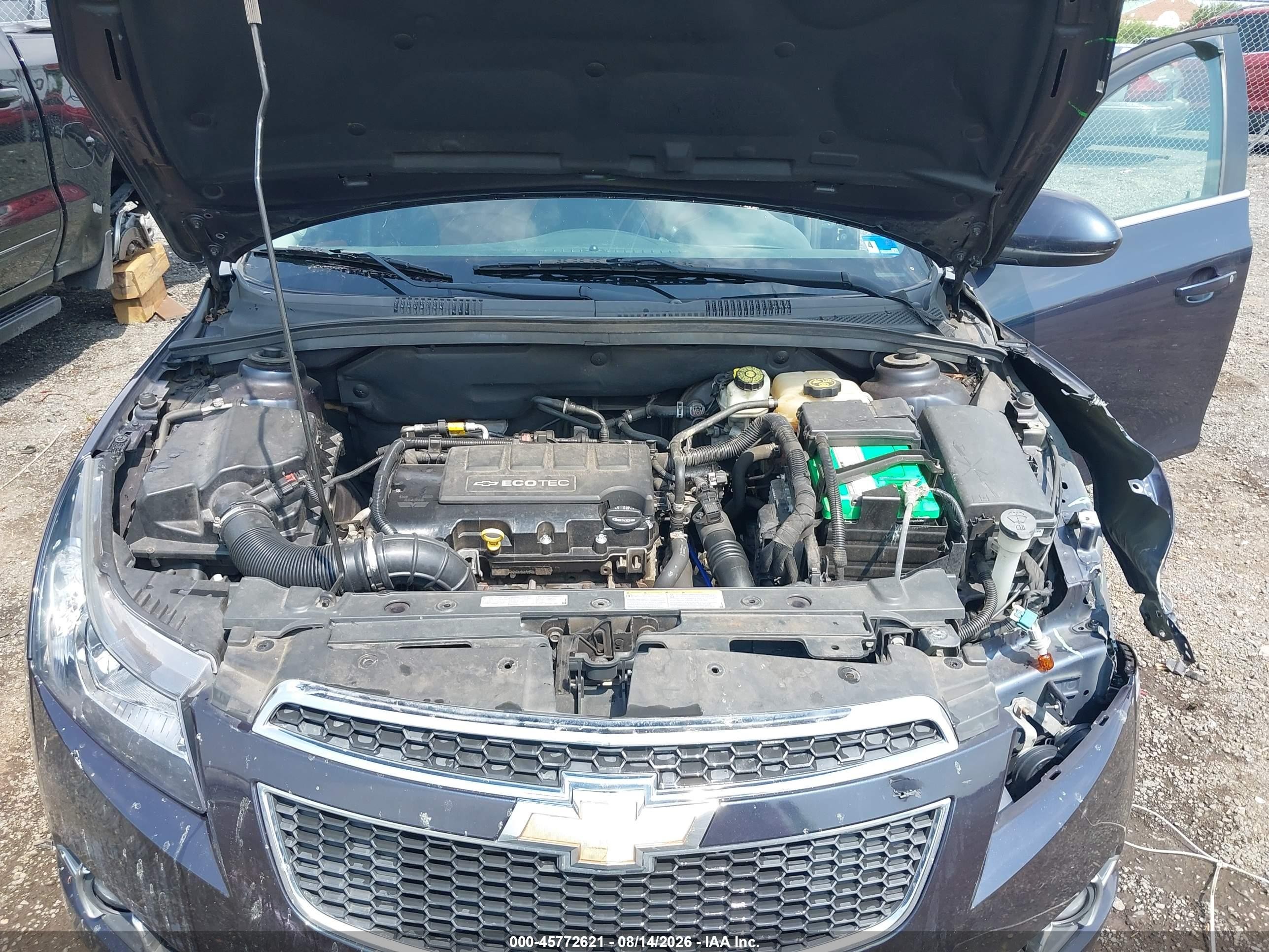 2014 Chevrolet Cruze 2lt Auto Blue vin: 1G1PE5SB1E7326988