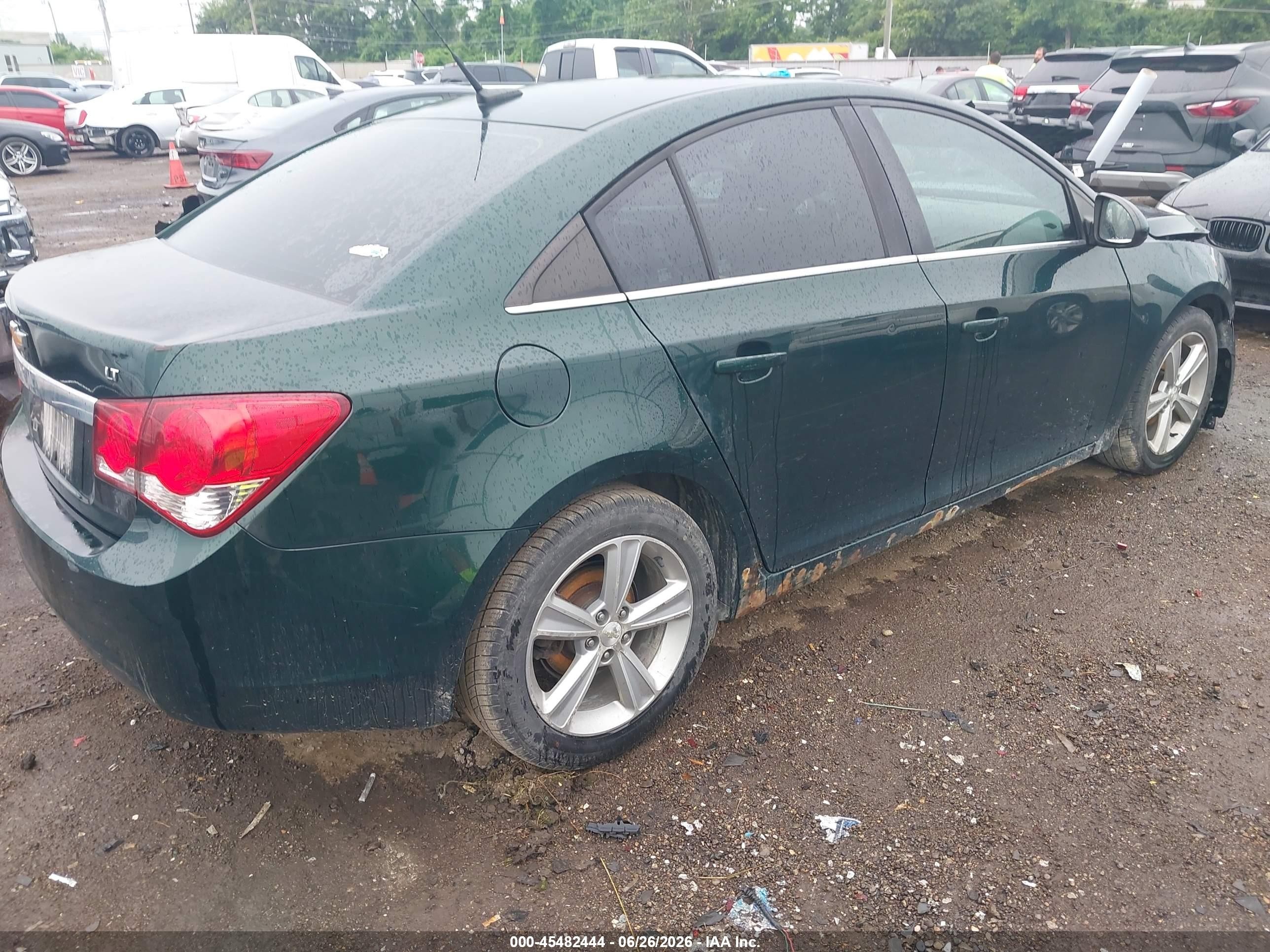 2014 Chevrolet Cruze 2lt Auto Green vin: 1G1PE5SB1E7380940