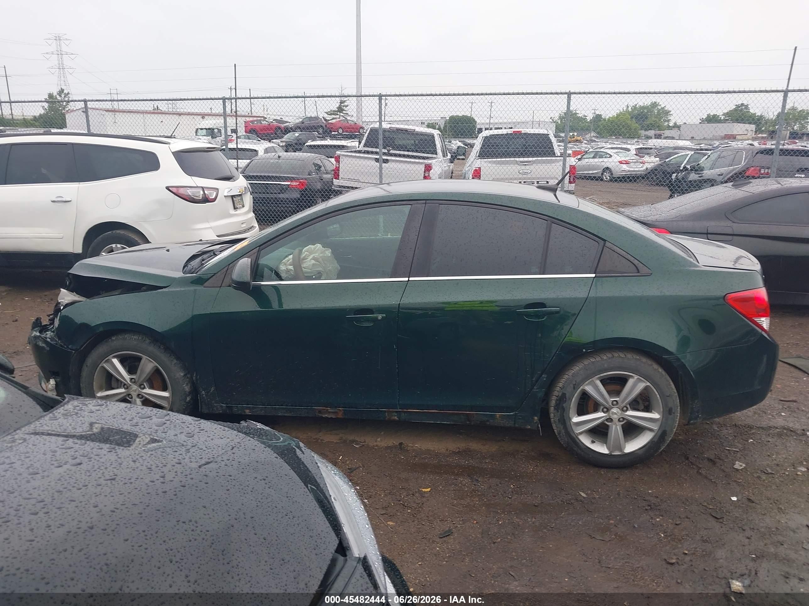 2014 Chevrolet Cruze 2lt Auto Green vin: 1G1PE5SB1E7380940