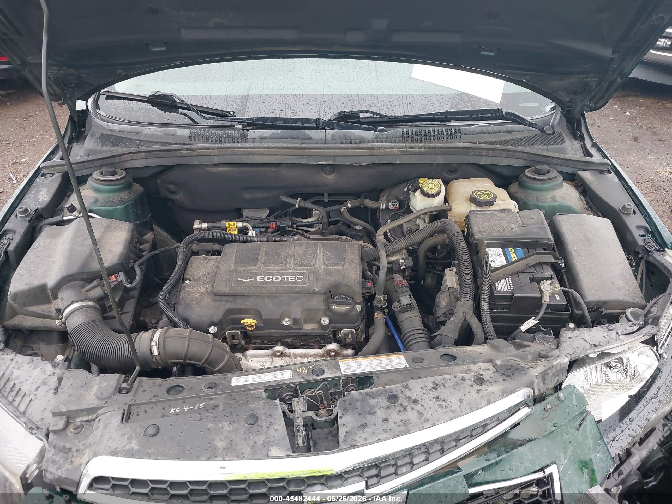 2014 Chevrolet Cruze 2lt Auto Green vin: 1G1PE5SB1E7380940