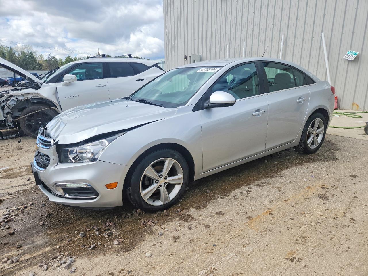 2015 Chevrolet Cruze Lt Silver vin: 1G1PE5SB1F7154303