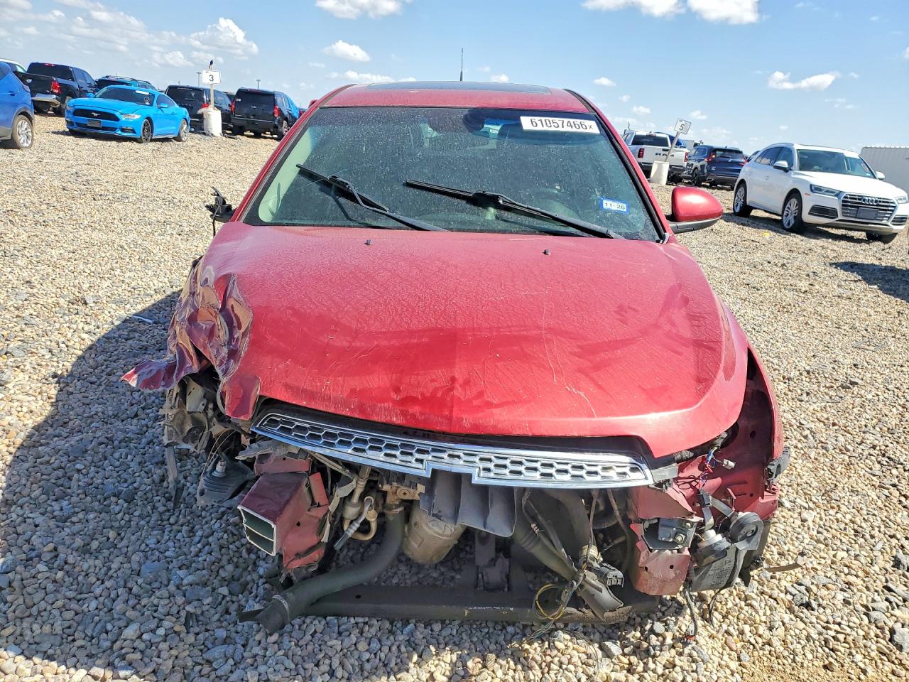 2013 Chevrolet Cruze Lt Red vin: 1G1PE5SB2D7116530