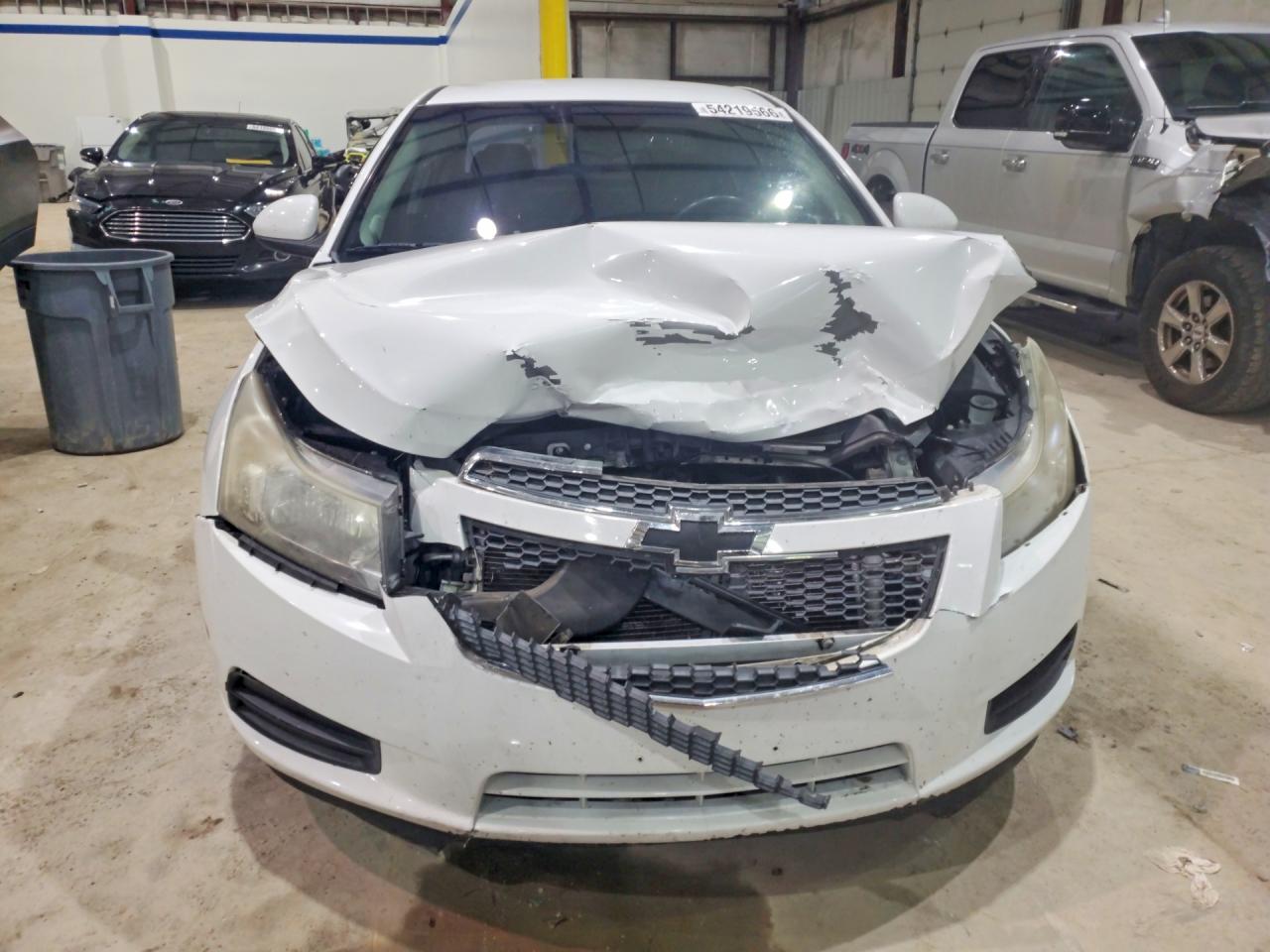 2013 Chevrolet Cruze Lt White vin: 1G1PE5SB2D7157479