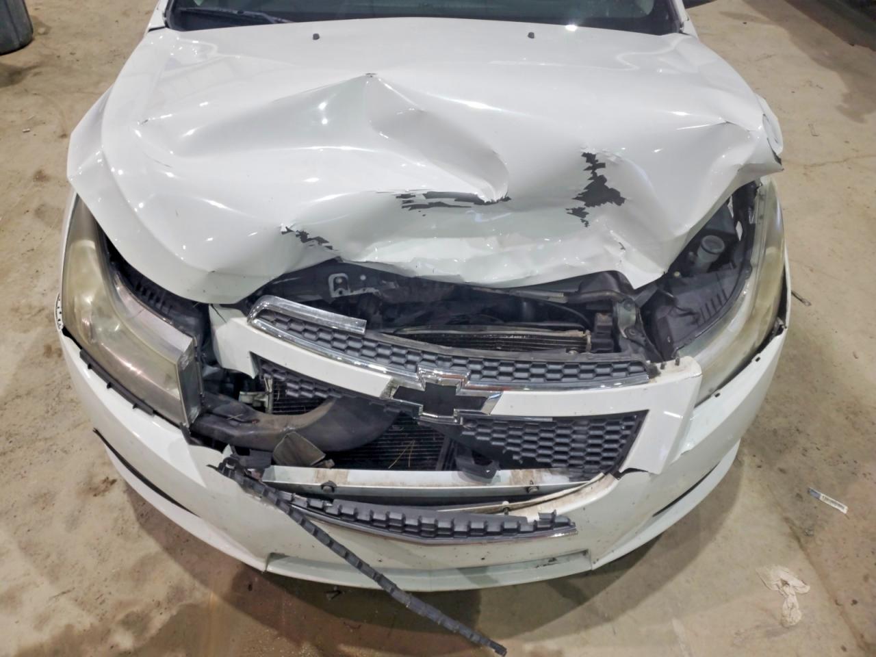 2013 Chevrolet Cruze Lt White vin: 1G1PE5SB2D7157479