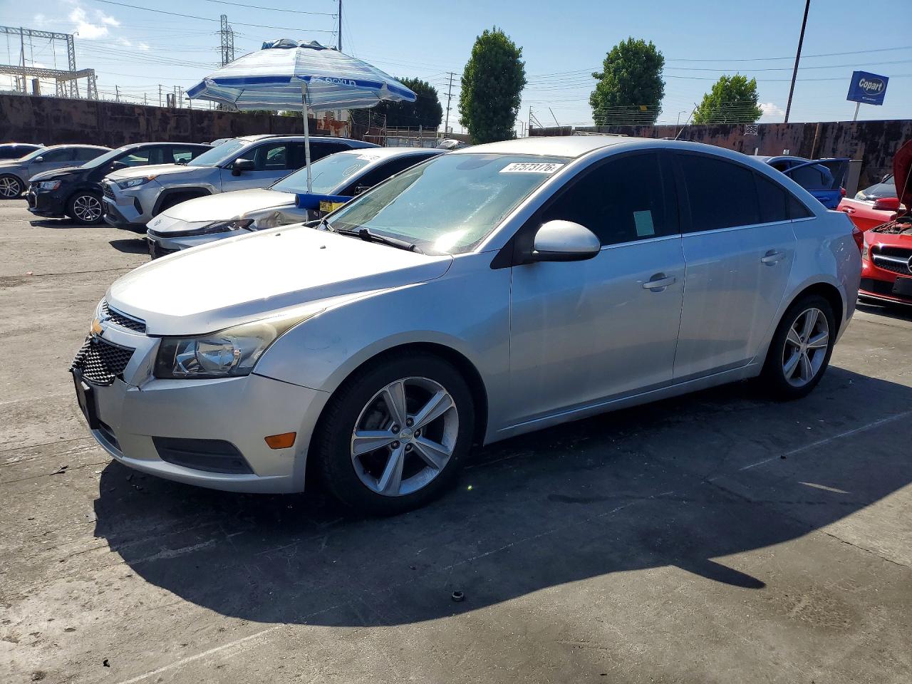2013 Chevrolet Cruze Lt Silver vin: 1G1PE5SB2D7172287