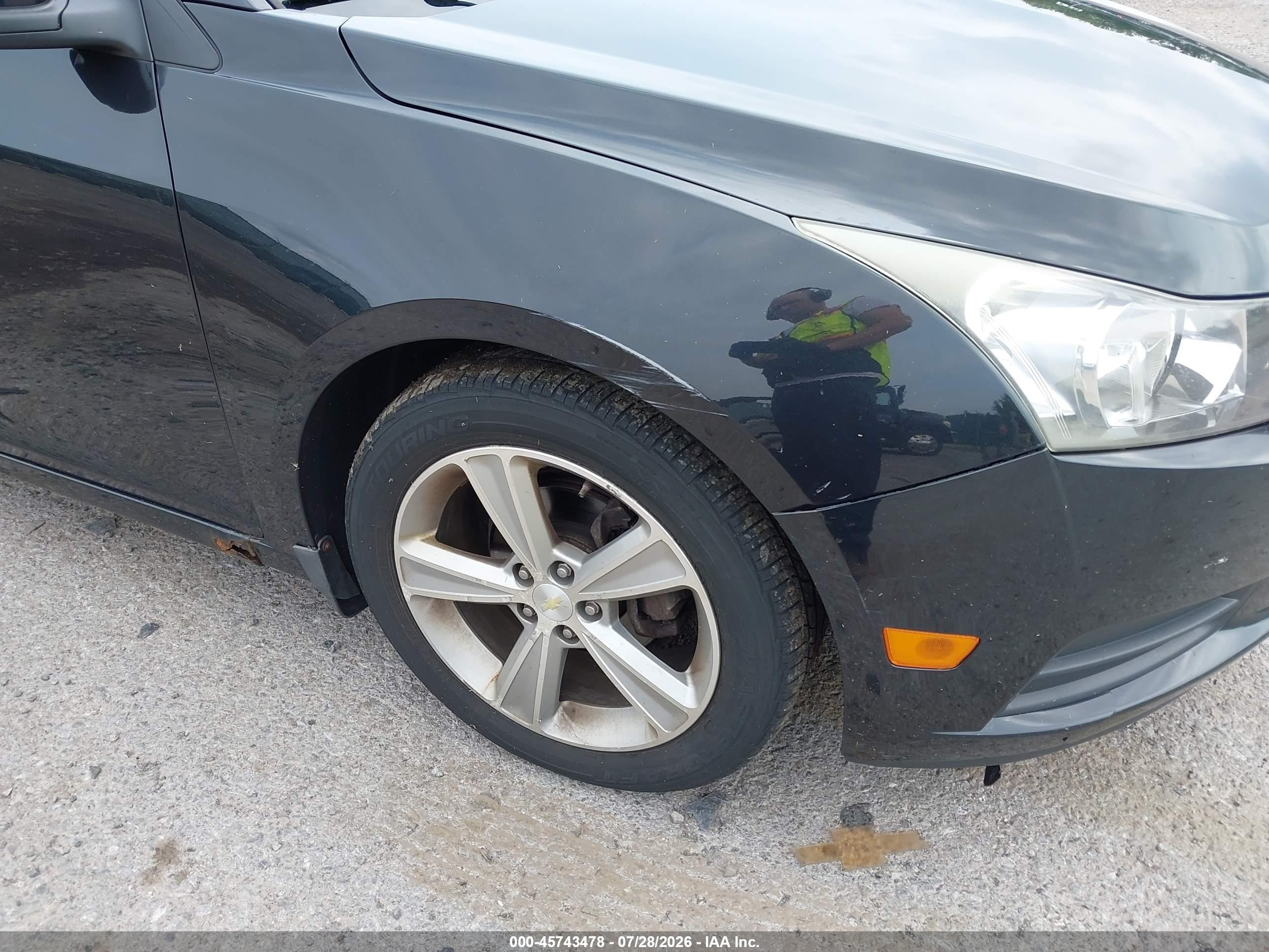 2013 Chevrolet Cruze 2lt Auto Black vin: 1G1PE5SB2D7173987