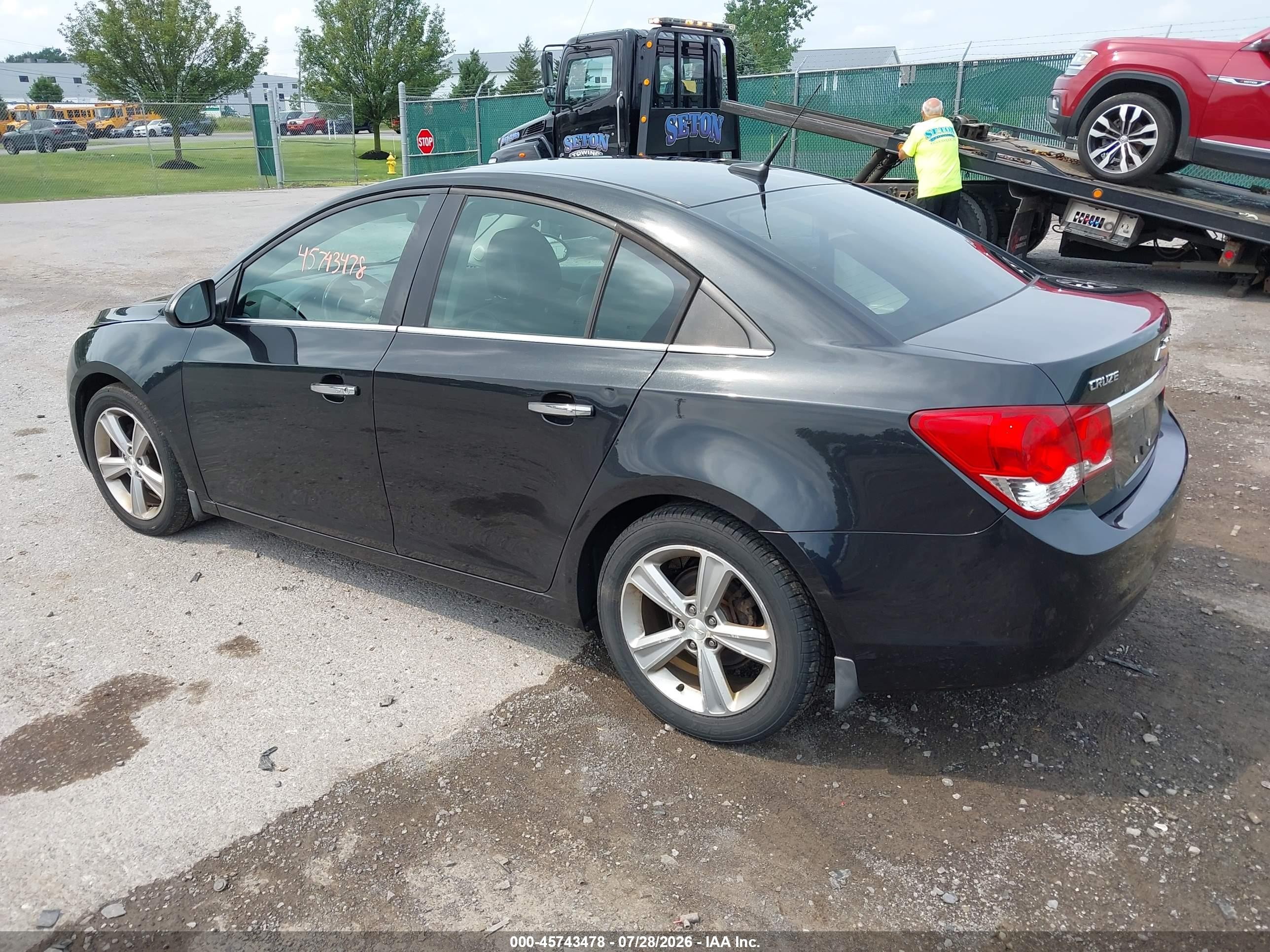 2013 Chevrolet Cruze 2lt Auto Black vin: 1G1PE5SB2D7173987