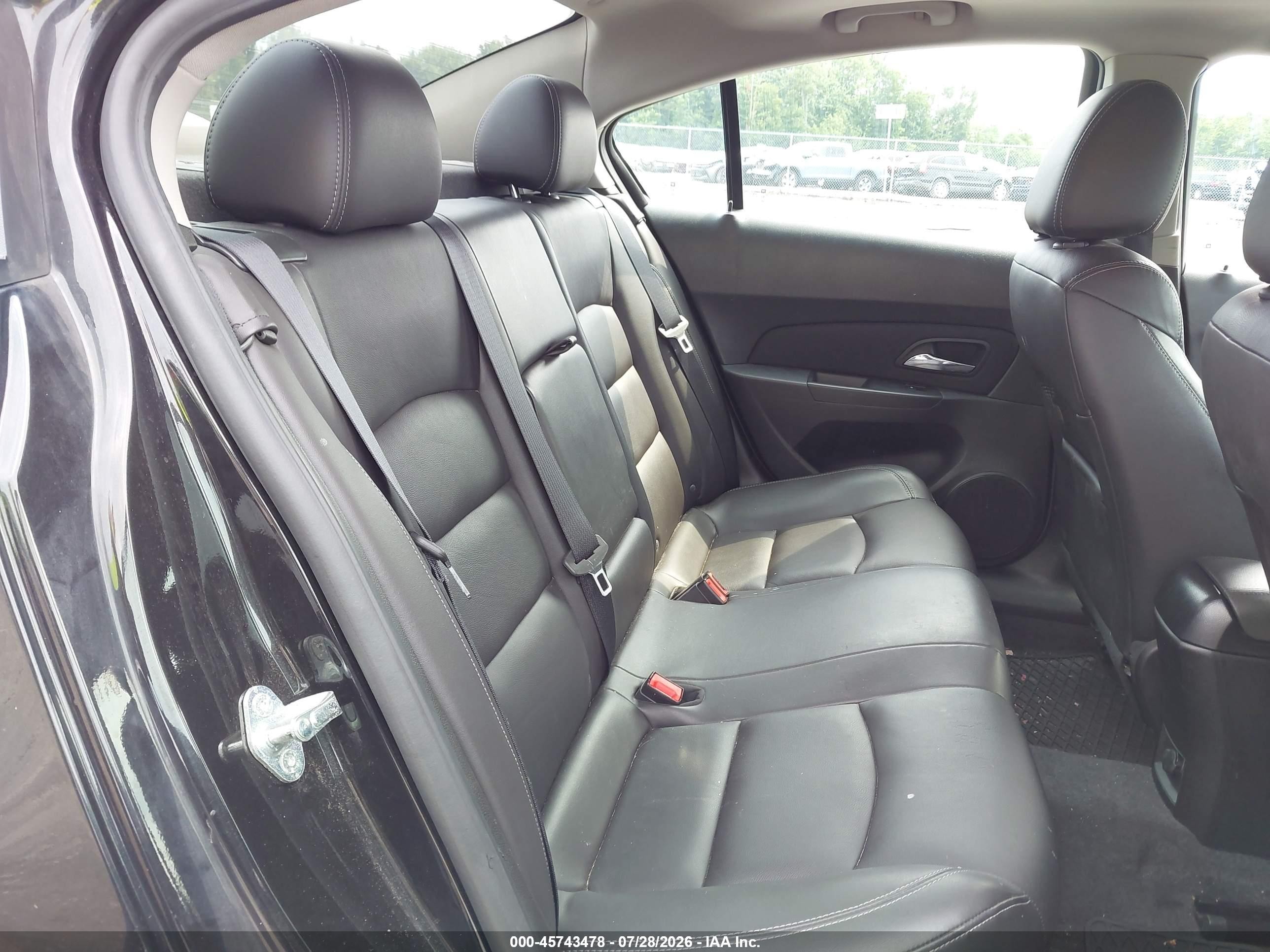 2013 Chevrolet Cruze 2lt Auto Black vin: 1G1PE5SB2D7173987