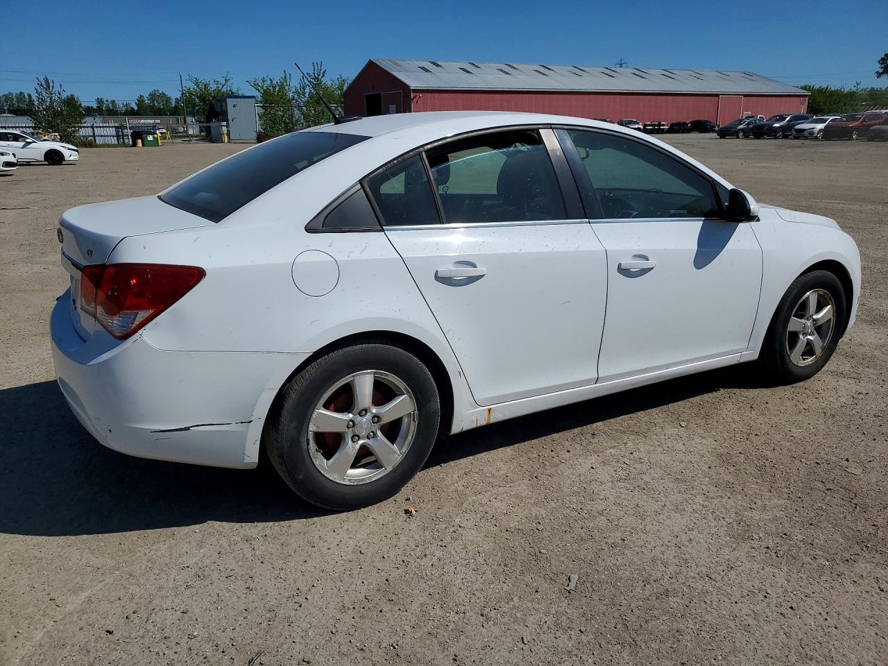 2013 Chevrolet Cruze Lt White vin: 1G1PE5SB2D7276438