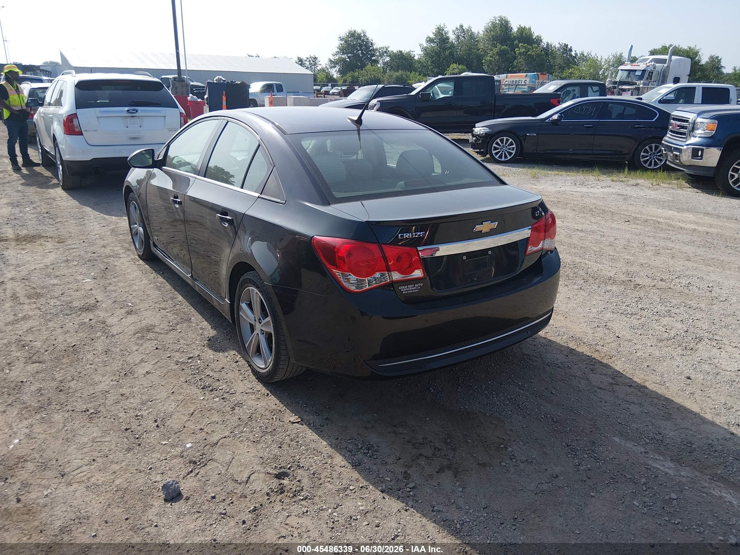 2013 Chevrolet Cruze 2lt Auto Черный vin: 1G1PE5SB2D7325654
