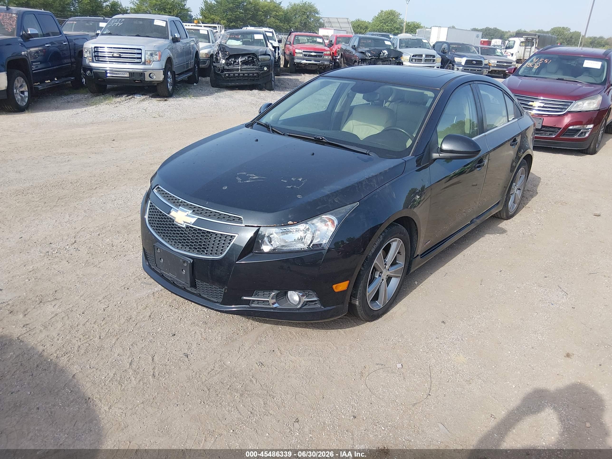 2013 Chevrolet Cruze 2lt Auto Черный vin: 1G1PE5SB2D7325654
