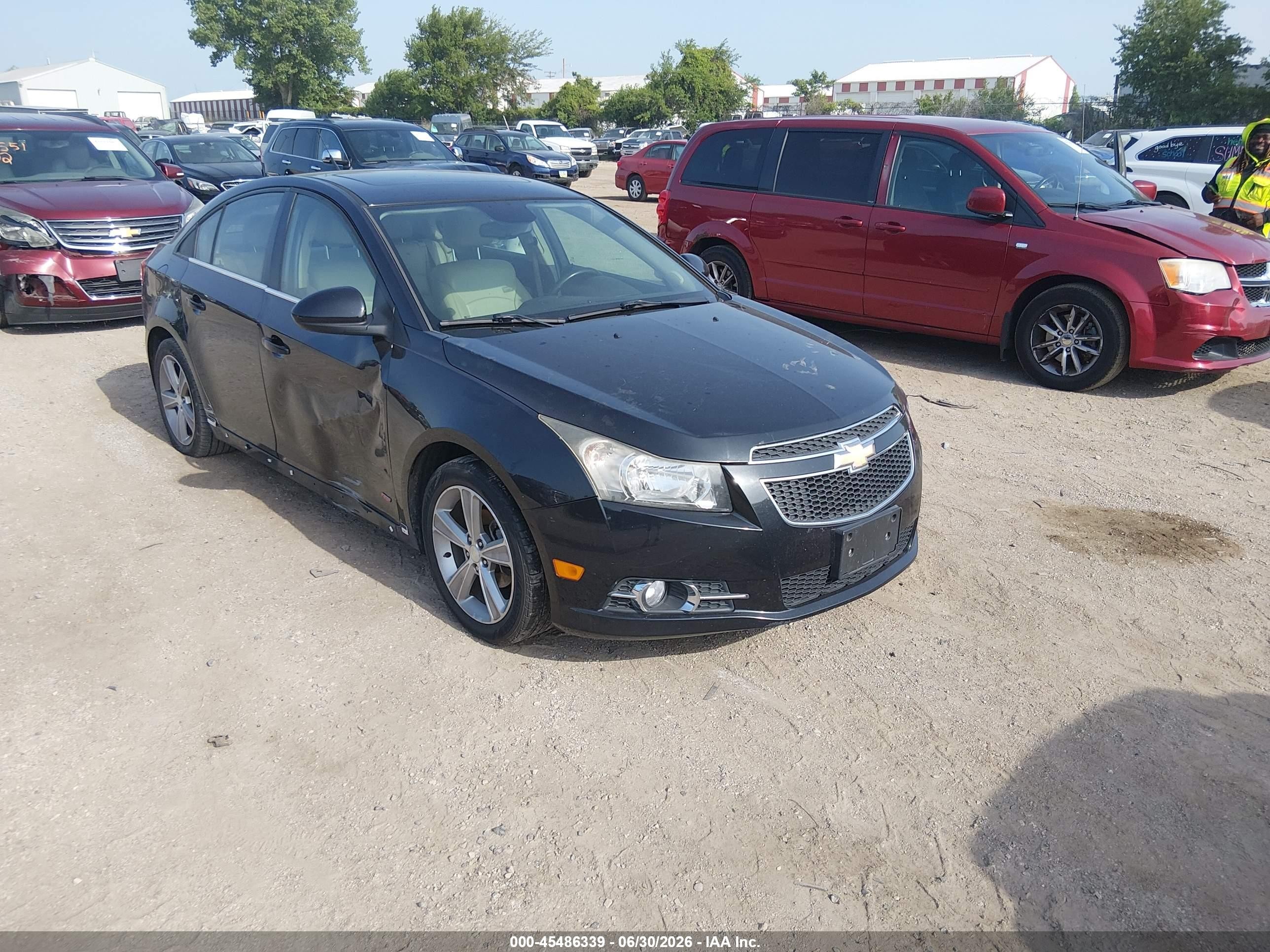 2013 Chevrolet Cruze 2lt Auto Black vin: 1G1PE5SB2D7325654