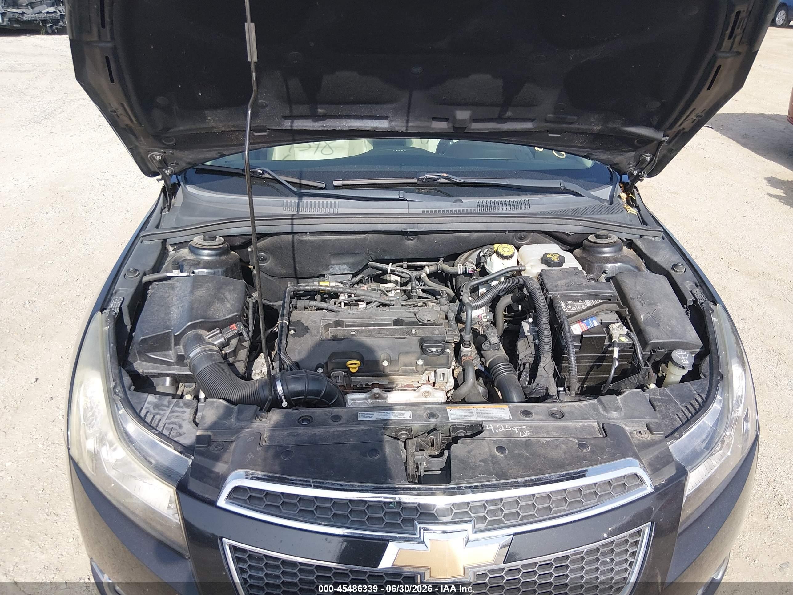 2013 Chevrolet Cruze 2lt Auto Черный vin: 1G1PE5SB2D7325654