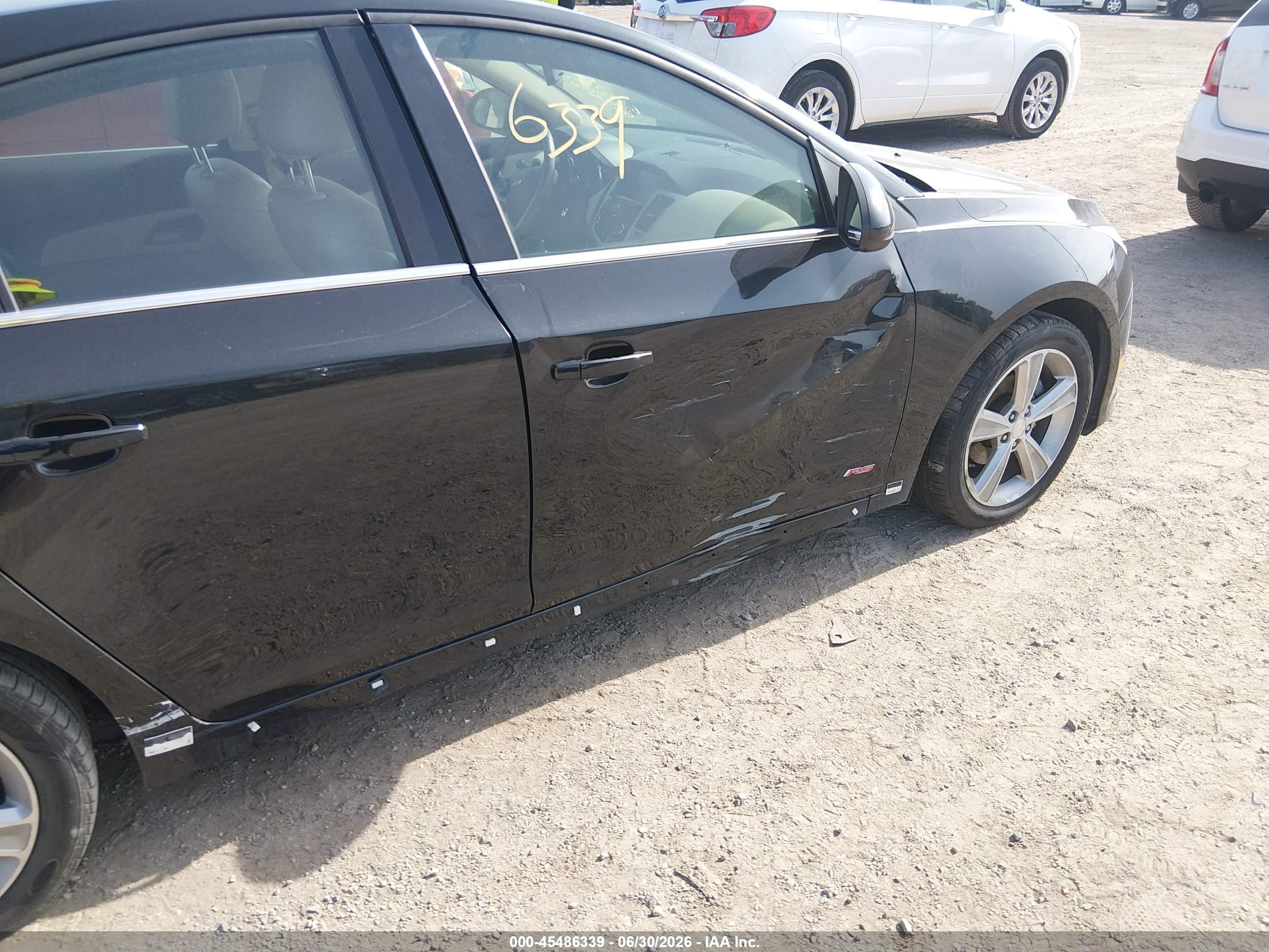 2013 Chevrolet Cruze 2lt Auto Черный vin: 1G1PE5SB2D7325654