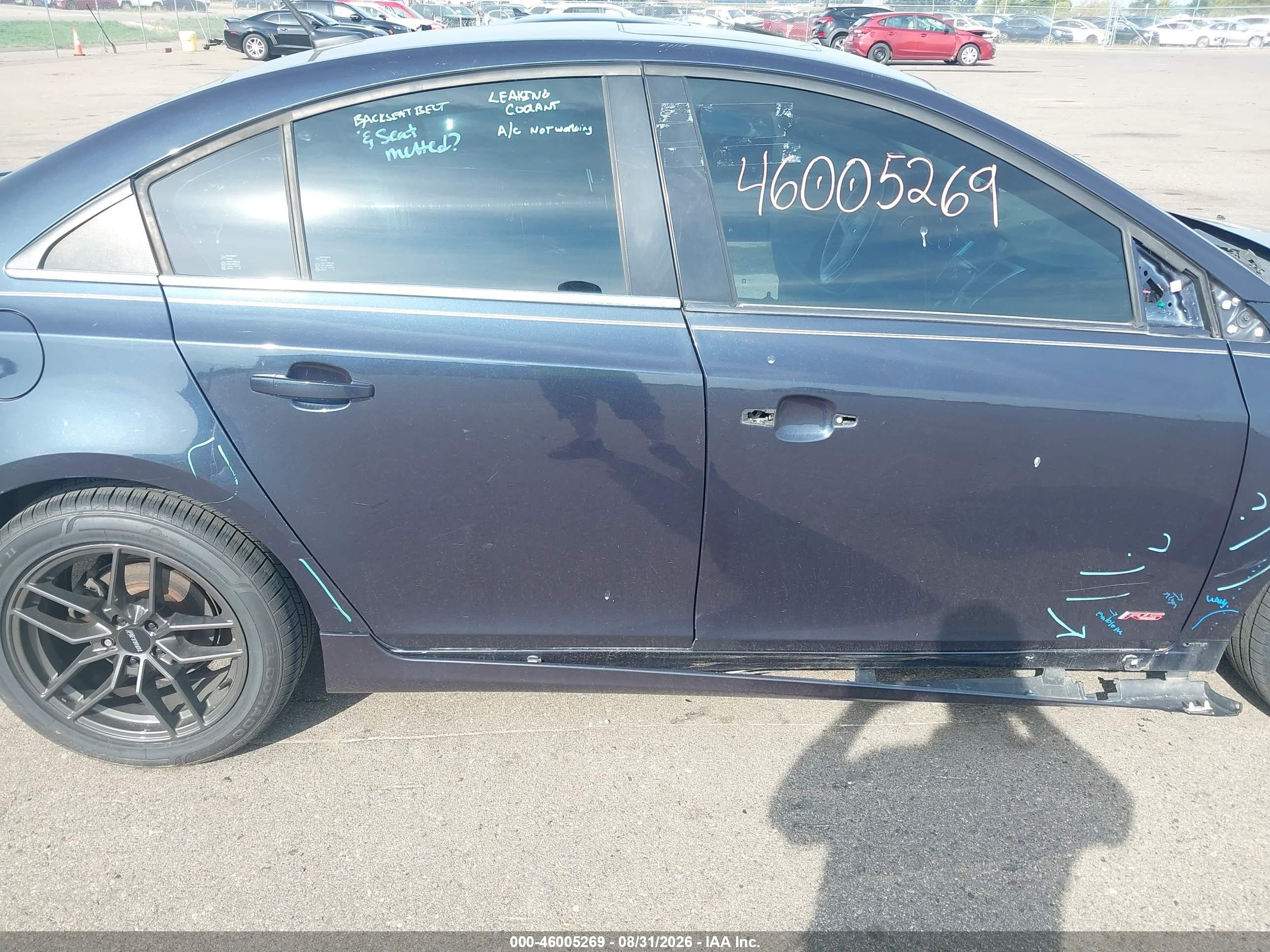 2014 Chevrolet Cruze 2lt Auto Черный vin: 1G1PE5SB2E7107618