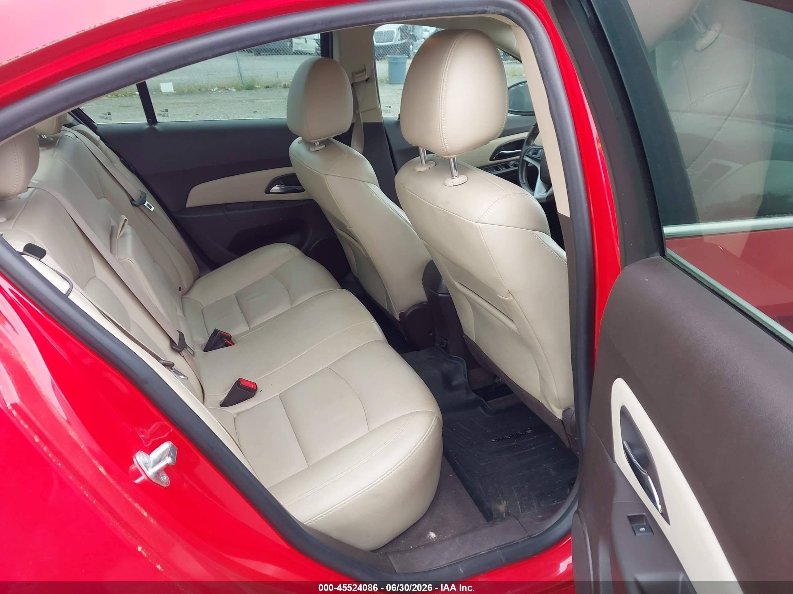 2014 Chevrolet Cruze 2lt Auto Red vin: 1G1PE5SB2E7383006