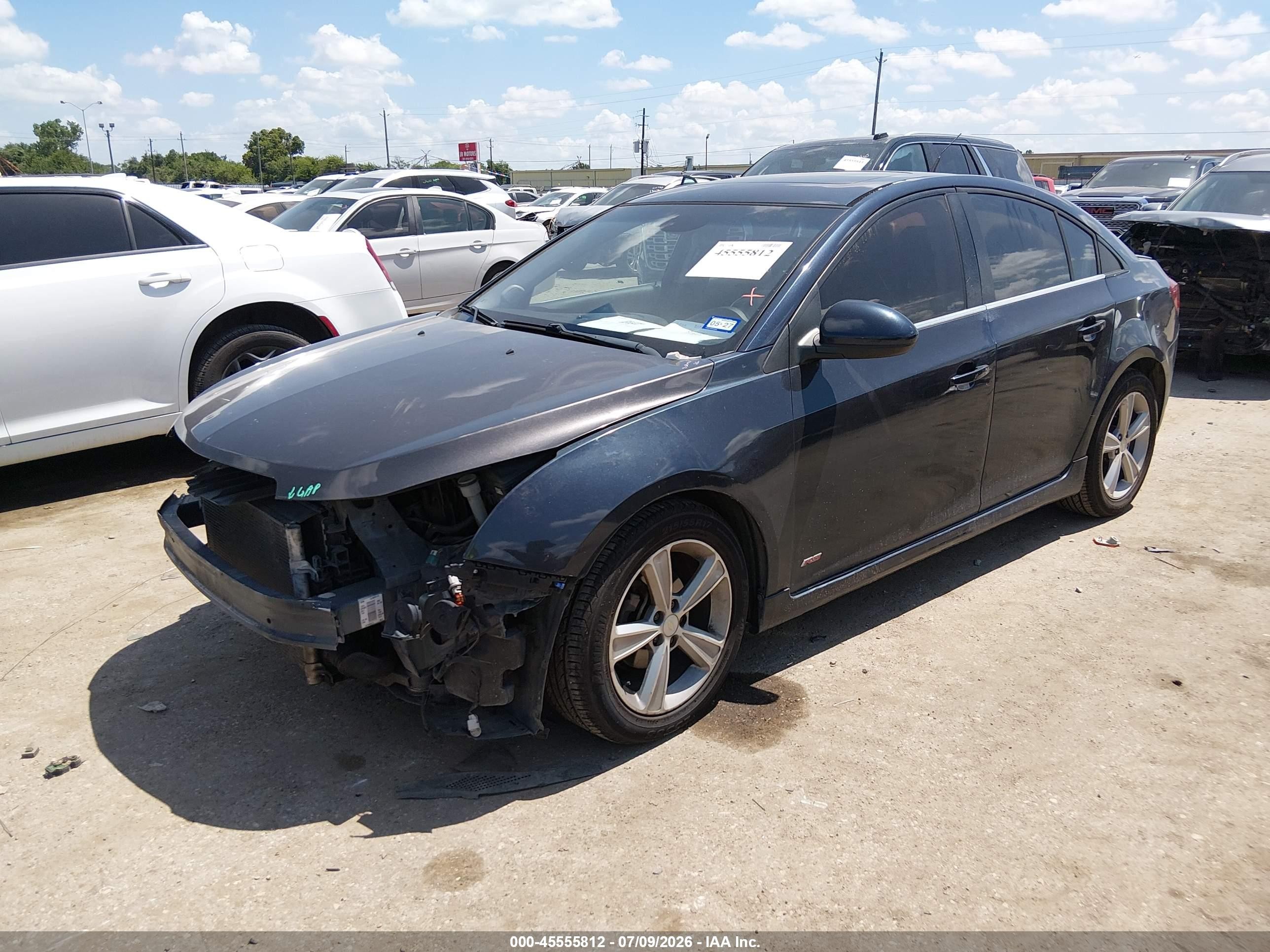 2014 Chevrolet Cruze 2lt Auto Black vin: 1G1PE5SB2E7421771