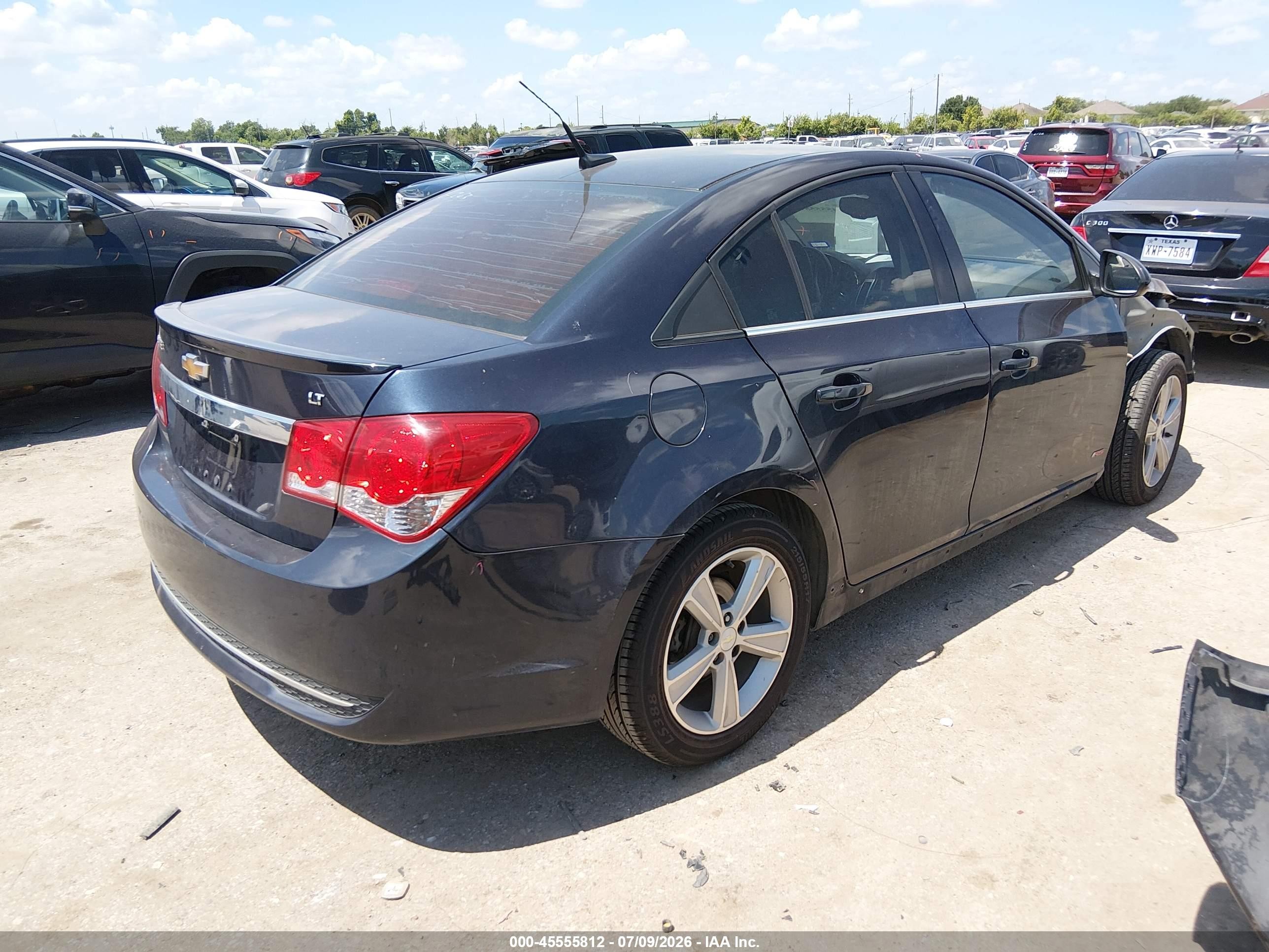 2014 Chevrolet Cruze 2lt Auto Black vin: 1G1PE5SB2E7421771