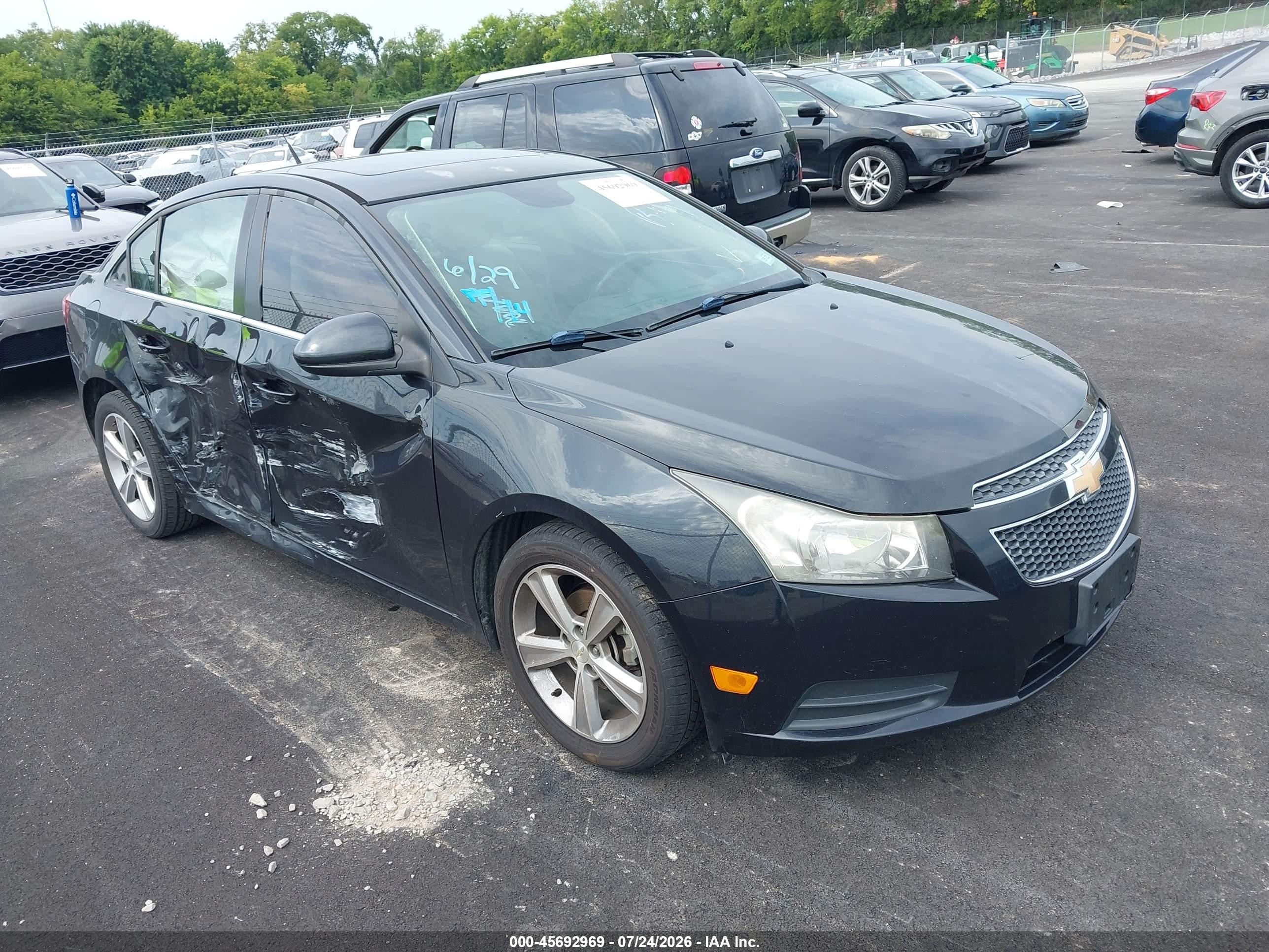 2014 Chevrolet Cruze 2lt Auto Black vin: 1G1PE5SB2E7466564