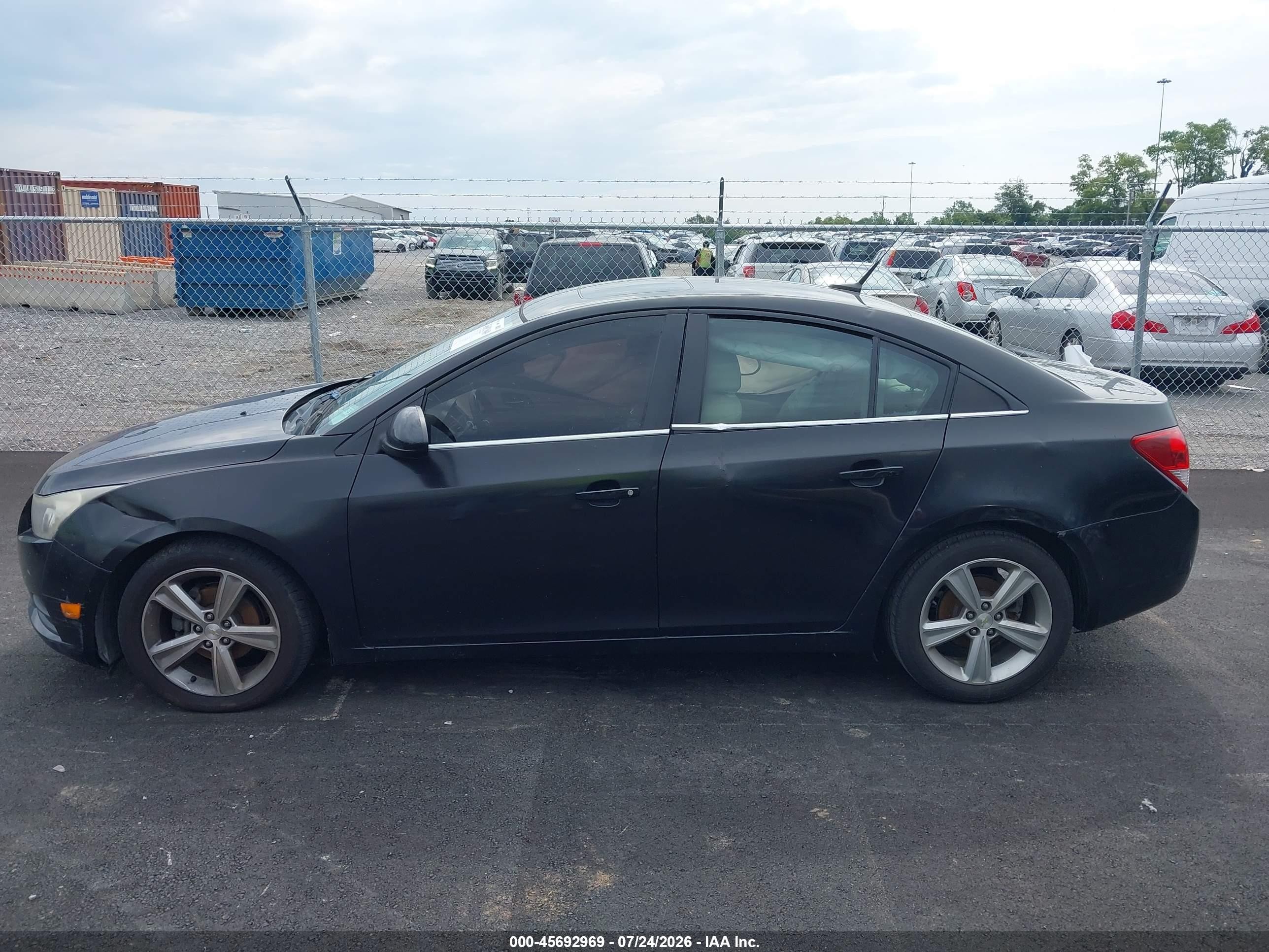2014 Chevrolet Cruze 2lt Auto Black vin: 1G1PE5SB2E7466564
