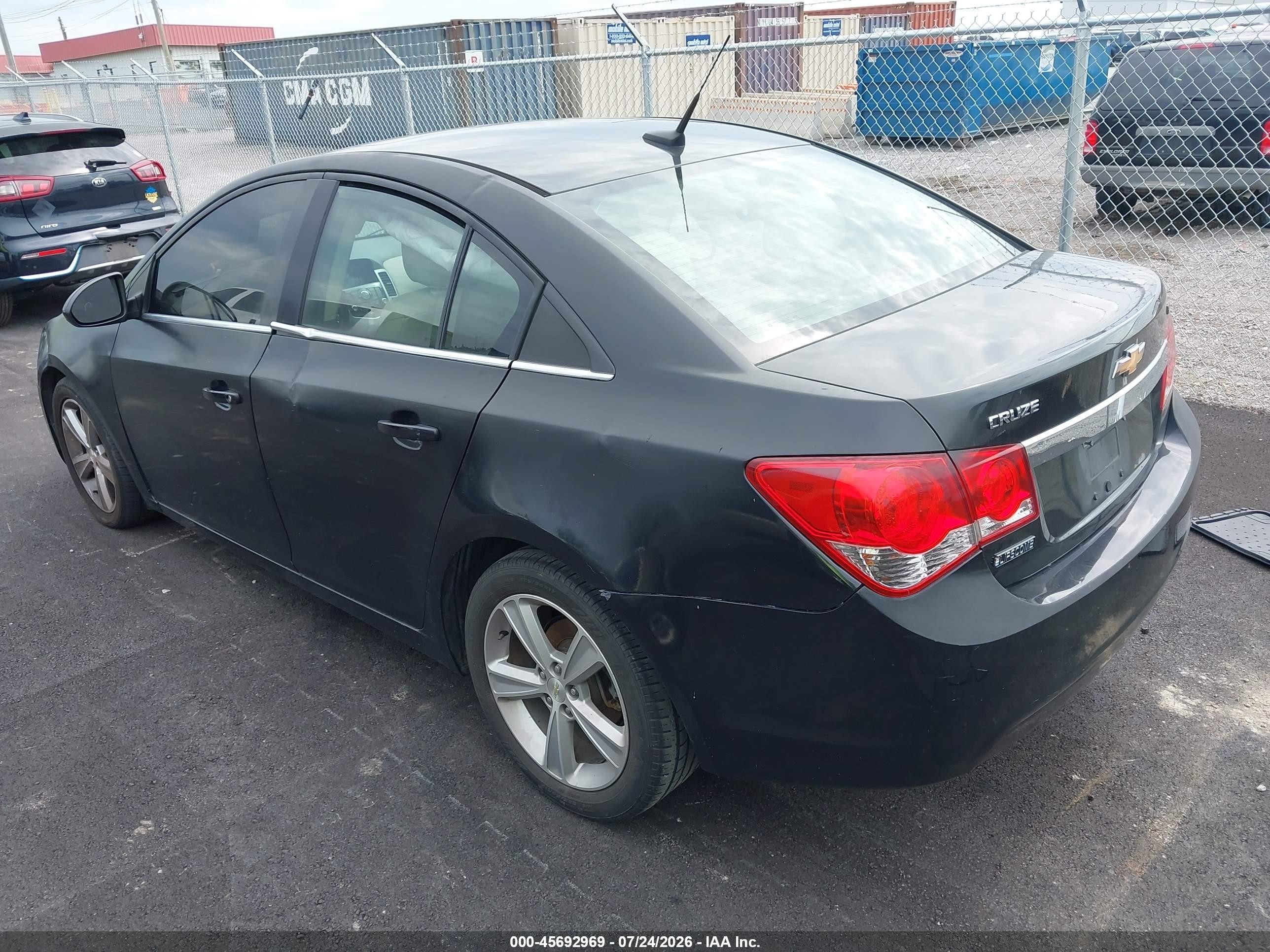 2014 Chevrolet Cruze 2lt Auto Black vin: 1G1PE5SB2E7466564