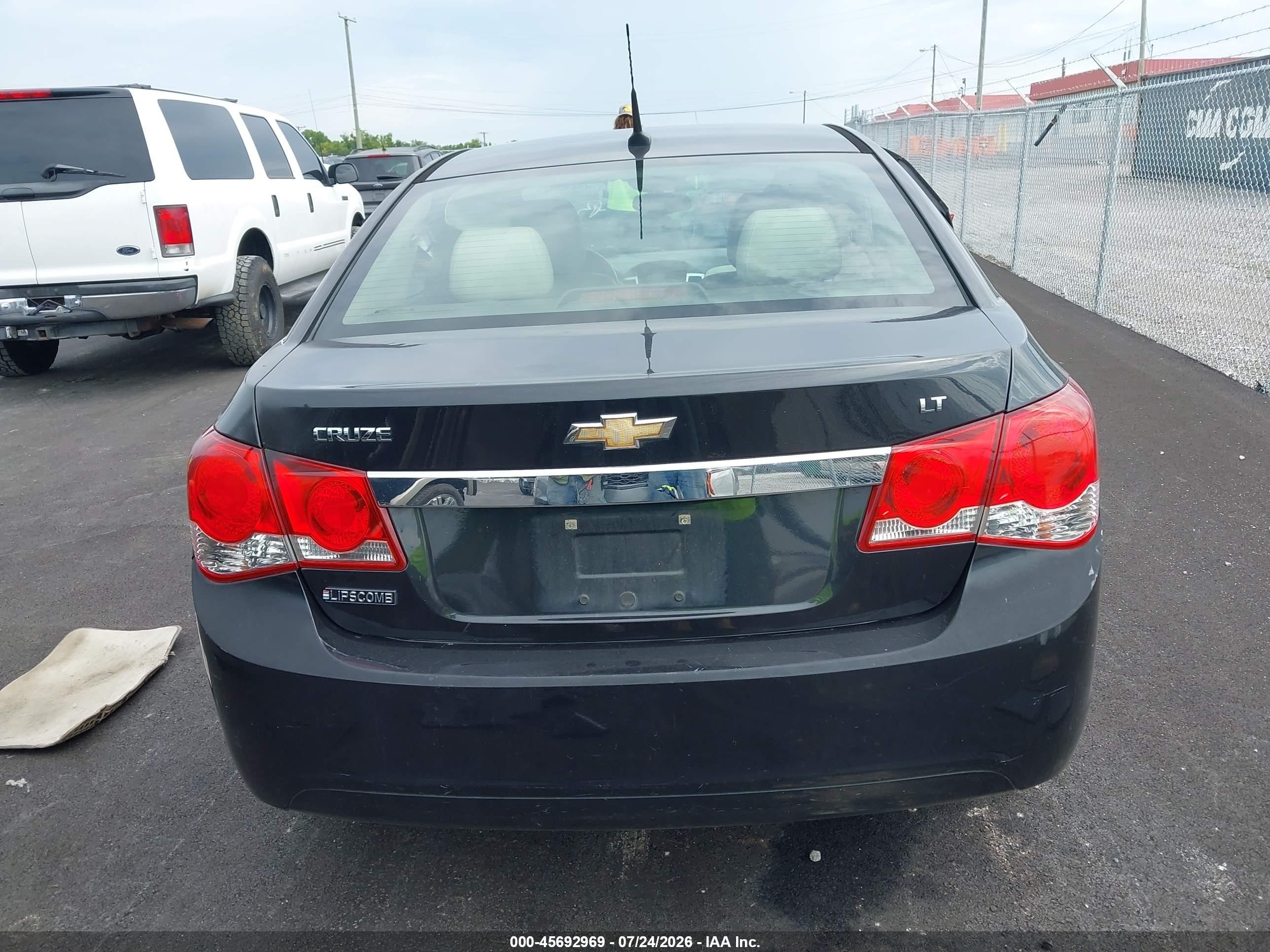 2014 Chevrolet Cruze 2lt Auto Black vin: 1G1PE5SB2E7466564