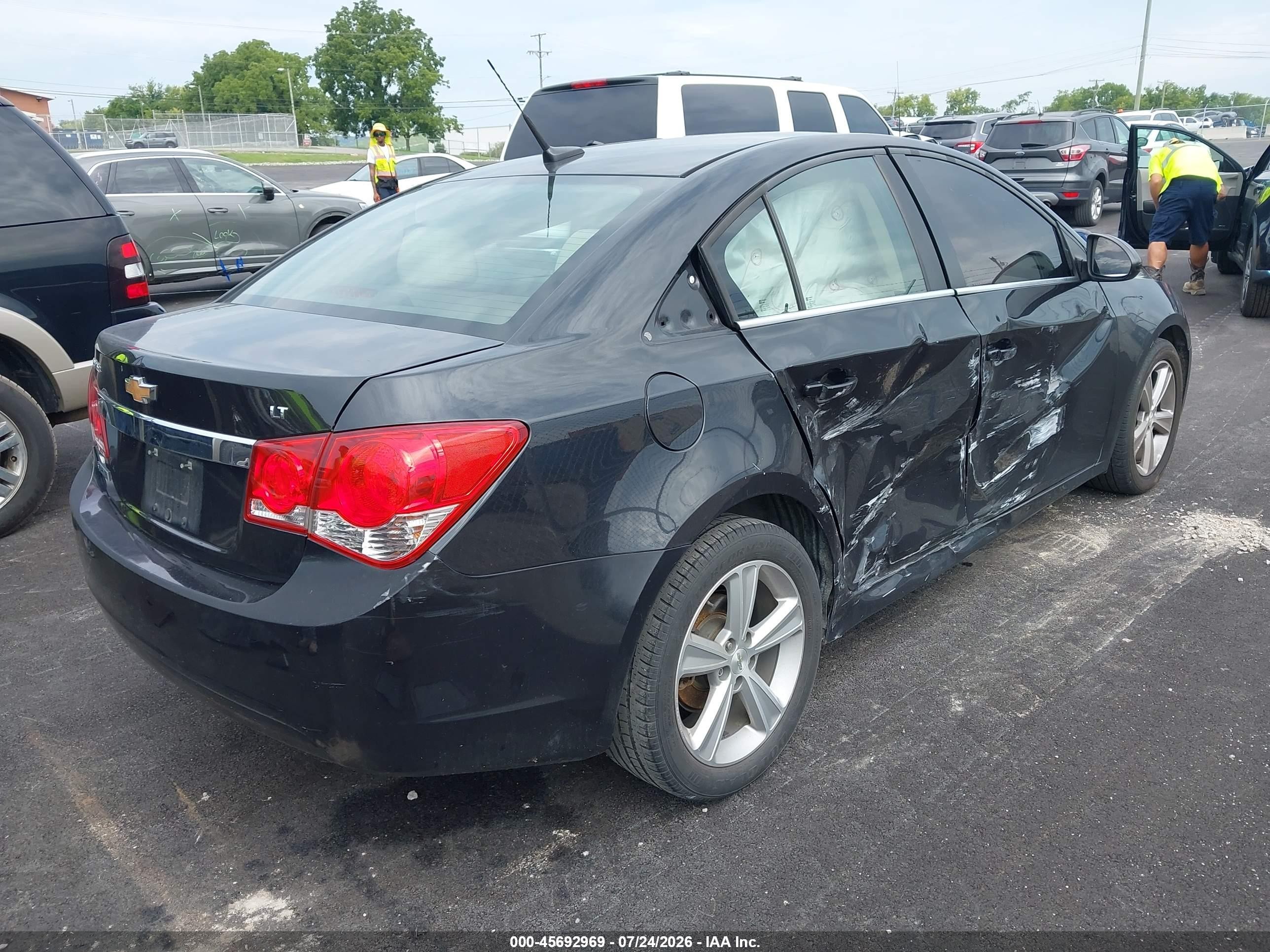 2014 Chevrolet Cruze 2lt Auto Black vin: 1G1PE5SB2E7466564