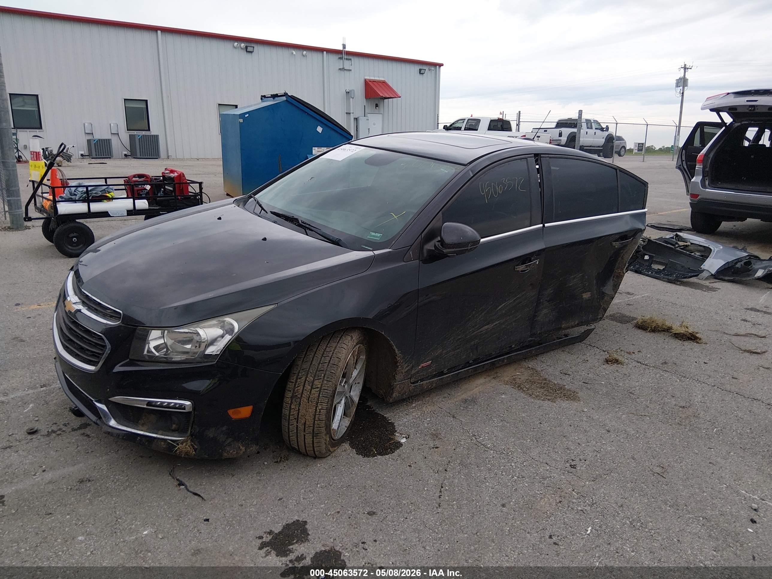2015 Chevrolet Cruze 2lt Auto Black vin: 1G1PE5SB2F7144475