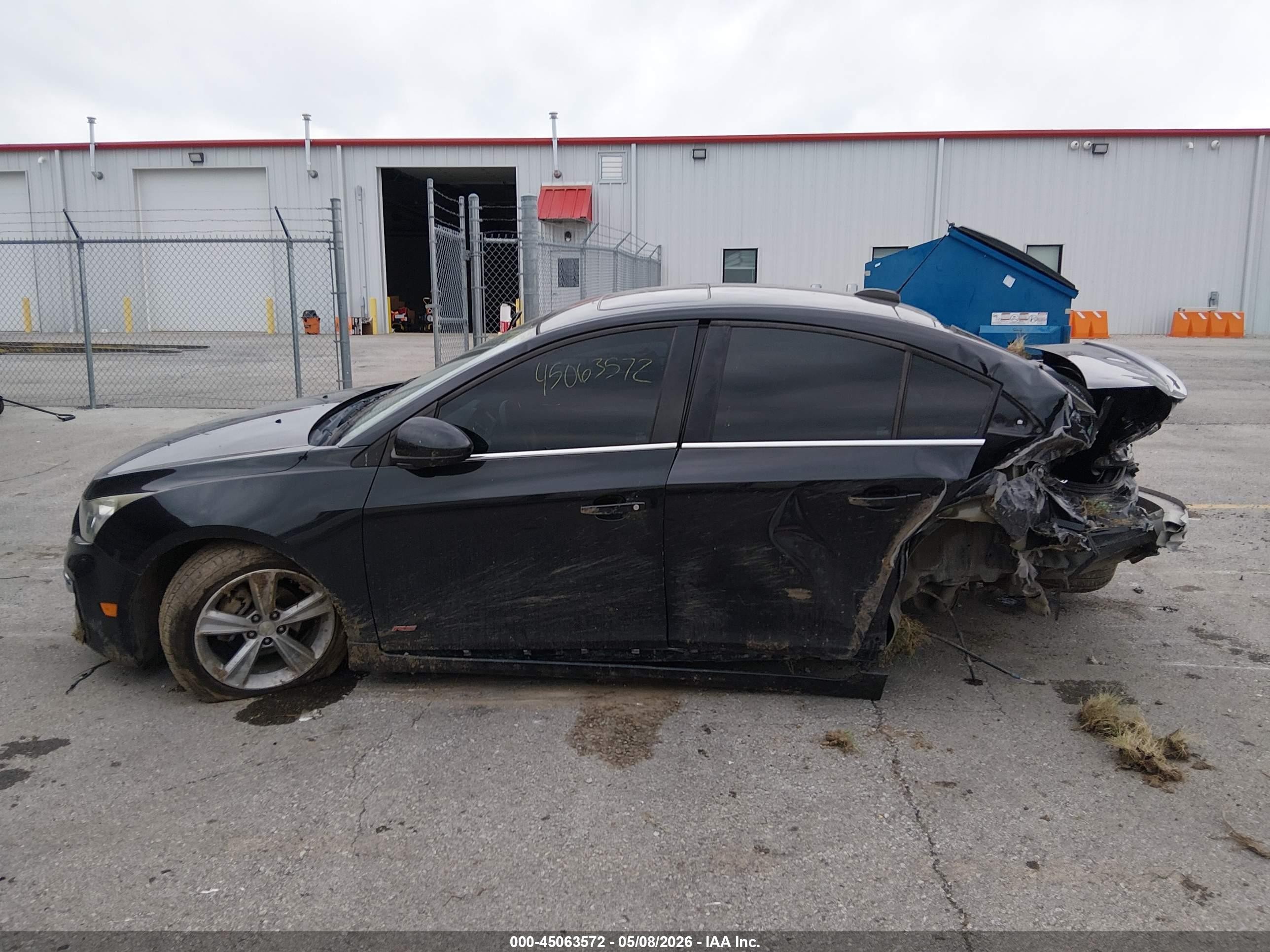 2015 Chevrolet Cruze 2lt Auto Black vin: 1G1PE5SB2F7144475