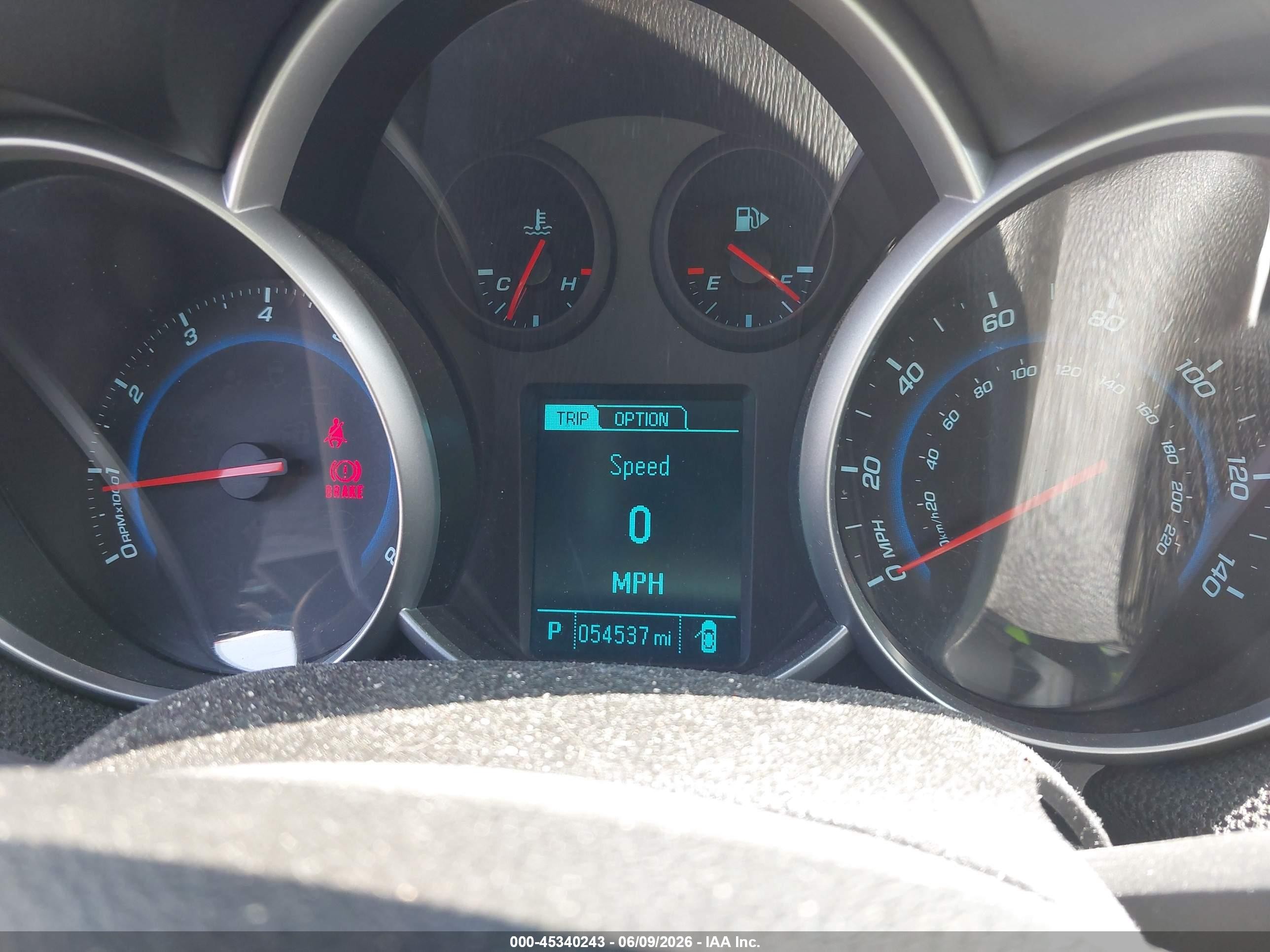 2015 Chevrolet Cruze 2lt Auto Зеленый vin: 1G1PE5SB2F7171191
