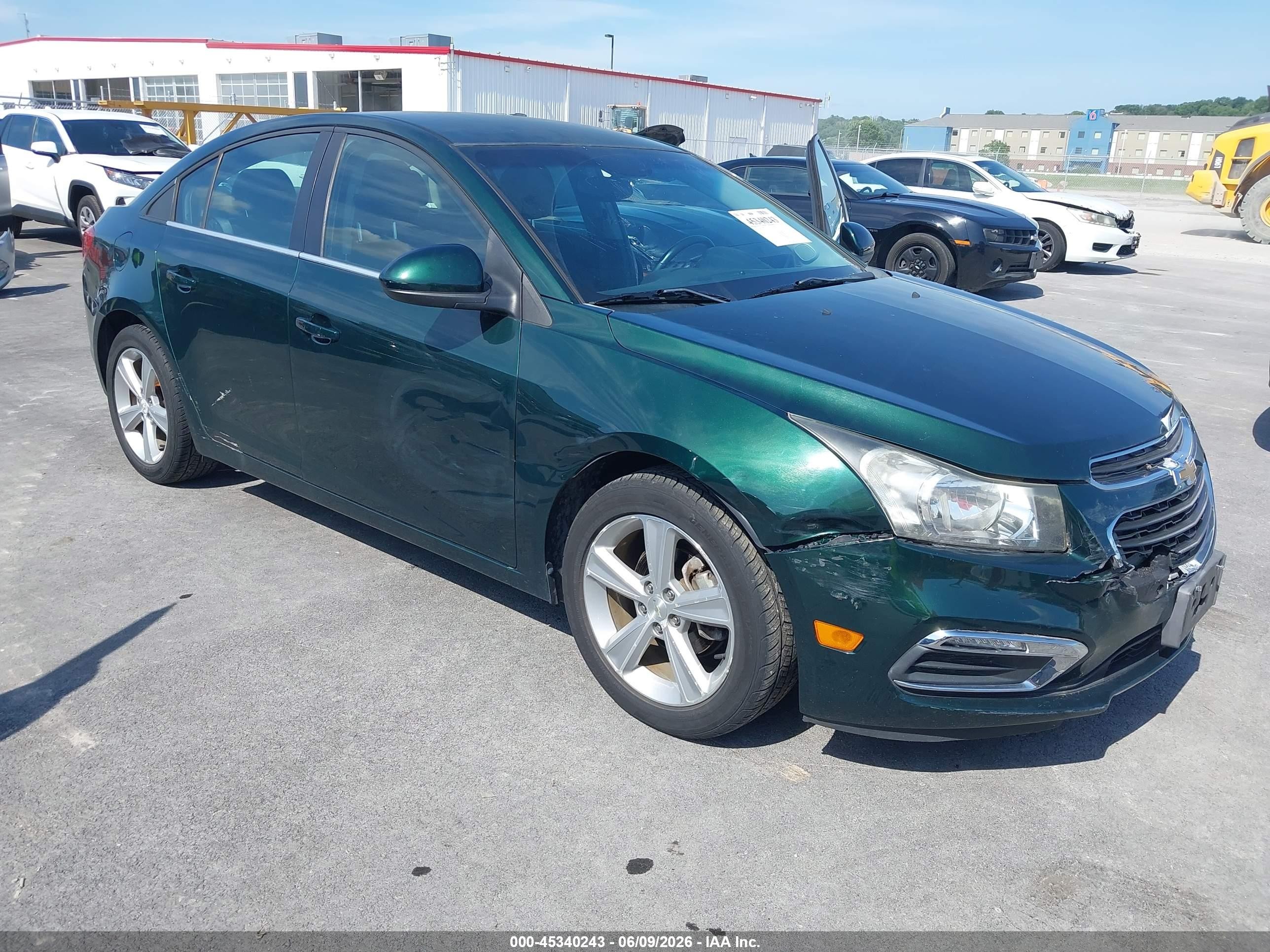 2015 Chevrolet Cruze 2lt Auto Green vin: 1G1PE5SB2F7171191