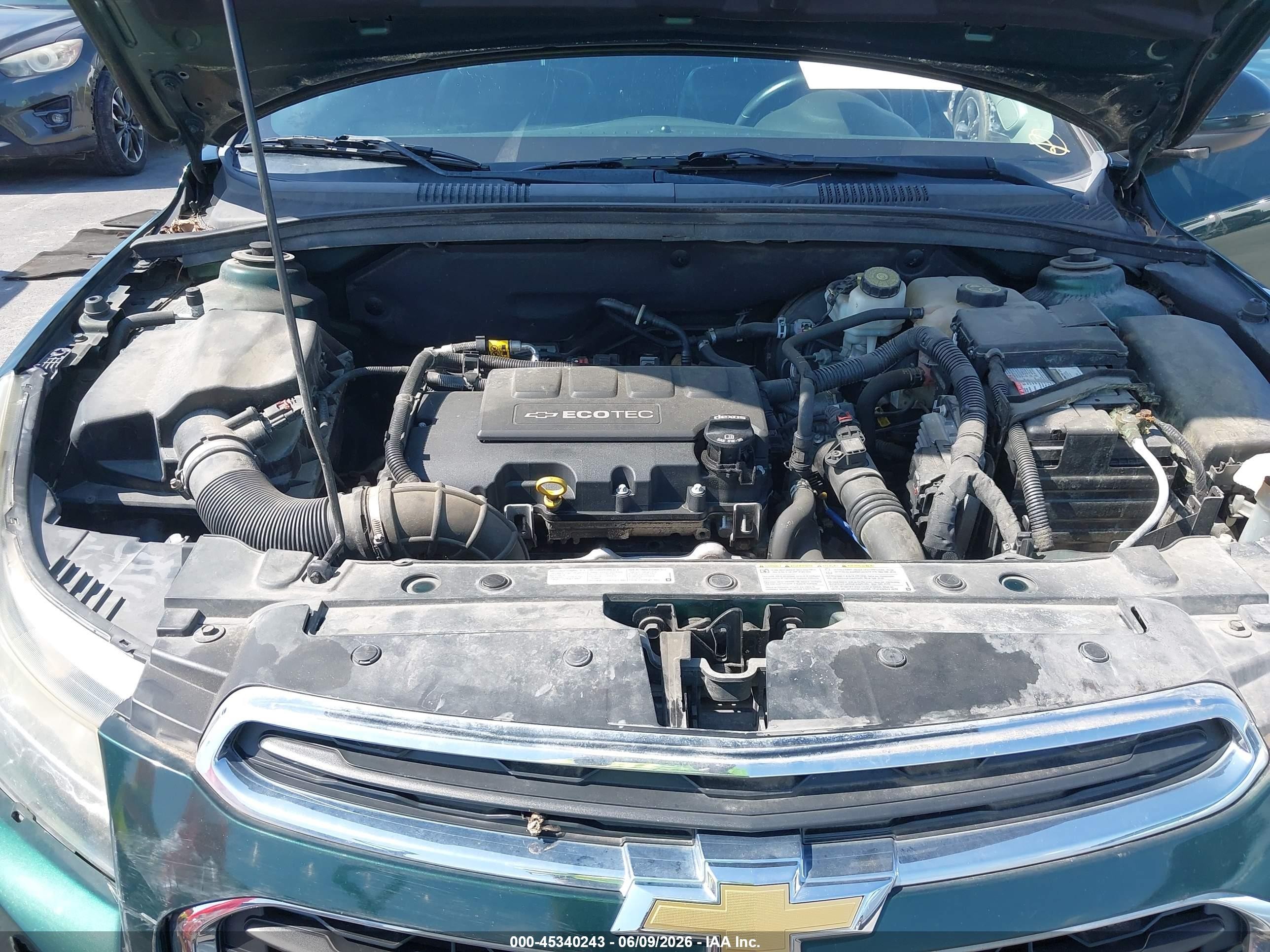 2015 Chevrolet Cruze 2lt Auto Зеленый vin: 1G1PE5SB2F7171191