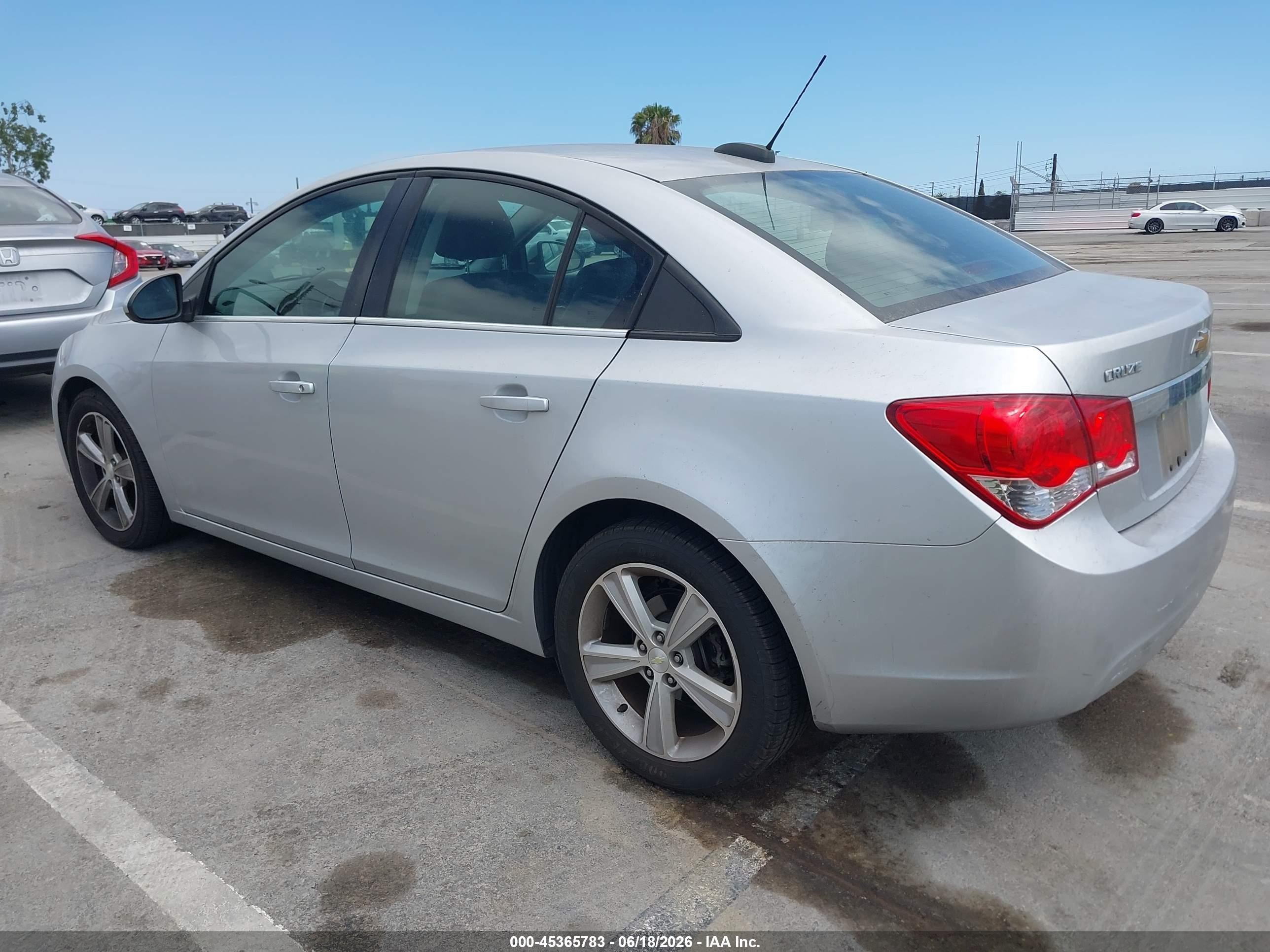 2015 Chevrolet Cruze 2lt Auto Silver vin: 1G1PE5SB2F7204688