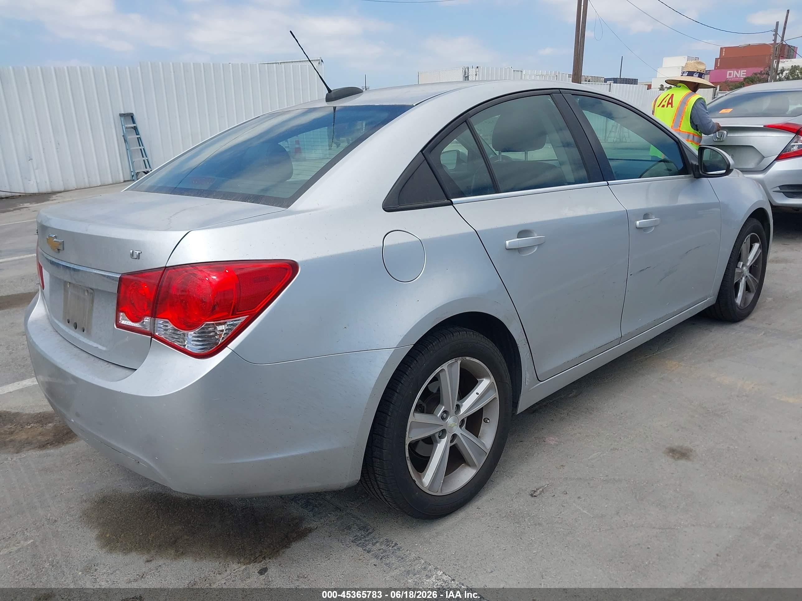 2015 Chevrolet Cruze 2lt Auto Silver vin: 1G1PE5SB2F7204688