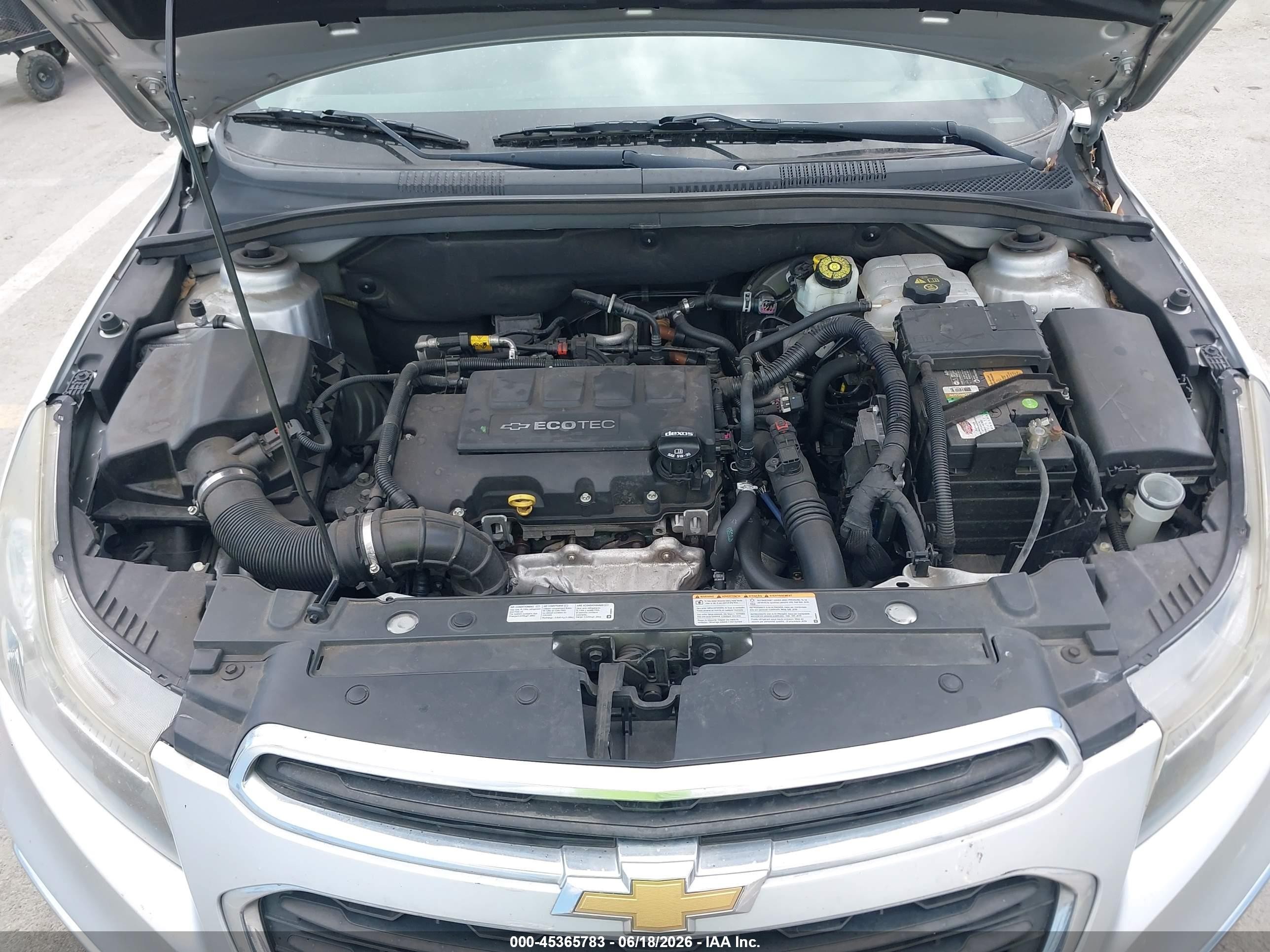 2015 Chevrolet Cruze 2lt Auto Silver vin: 1G1PE5SB2F7204688