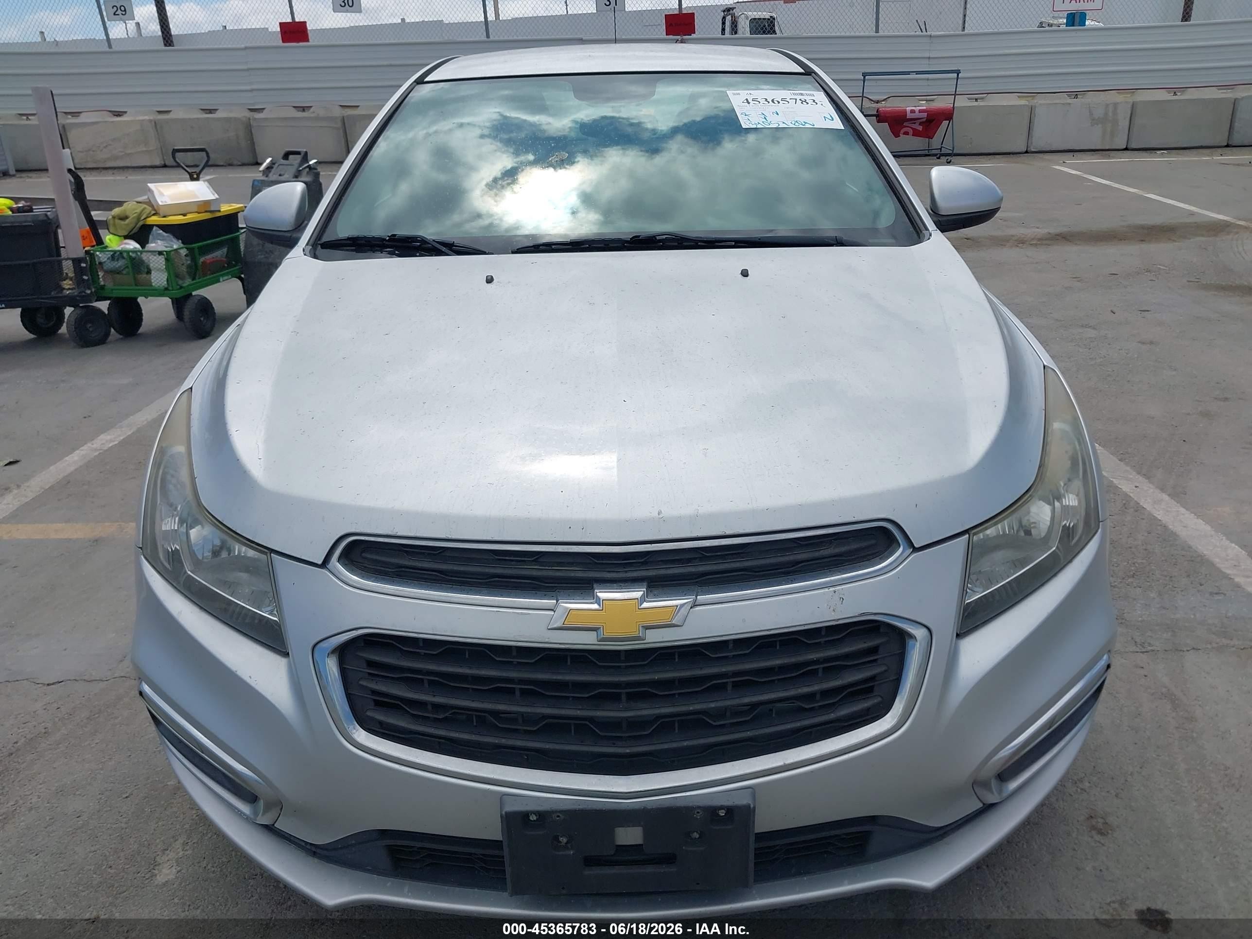 2015 Chevrolet Cruze 2lt Auto Silver vin: 1G1PE5SB2F7204688