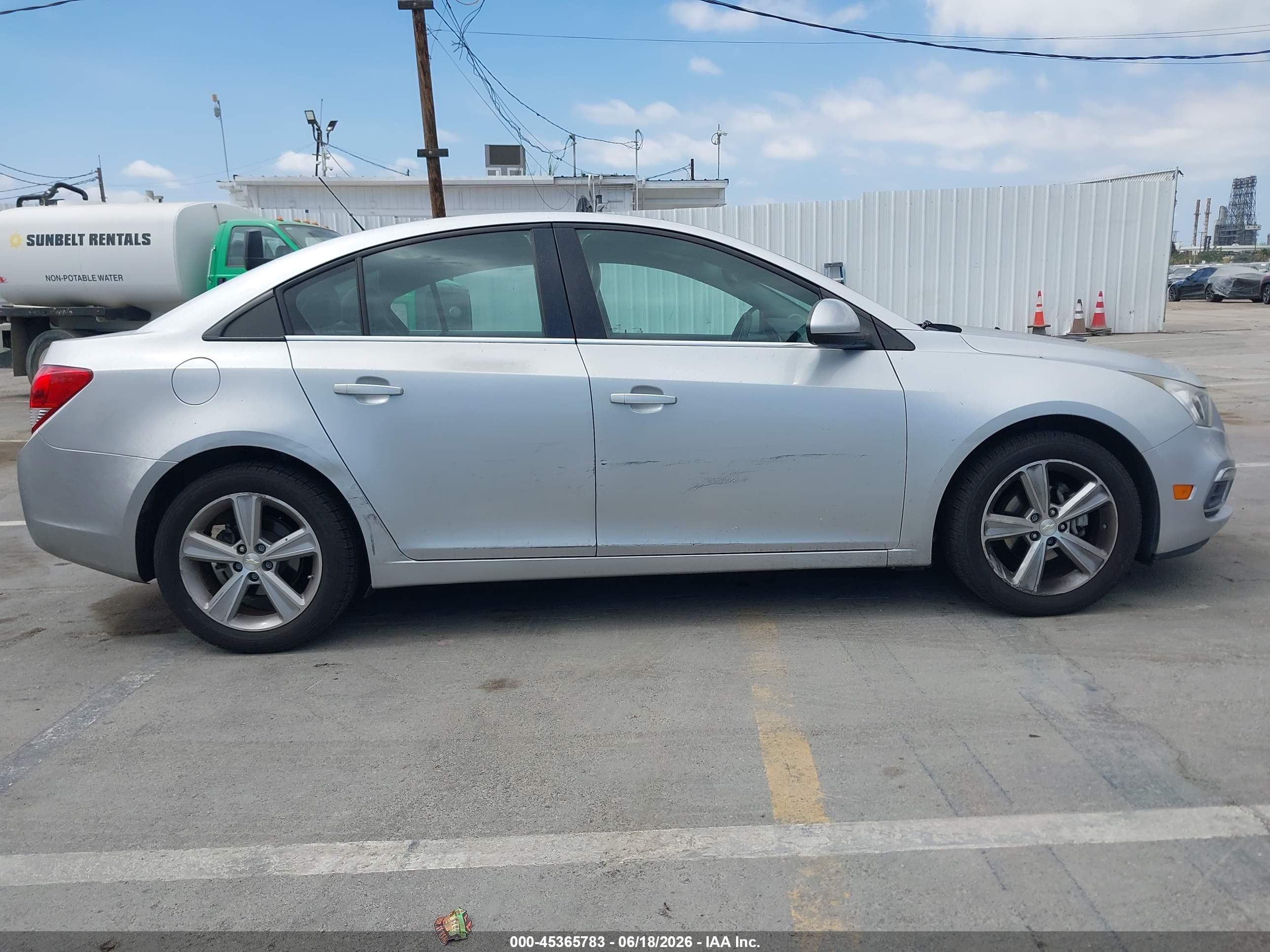 2015 Chevrolet Cruze 2lt Auto Silver vin: 1G1PE5SB2F7204688