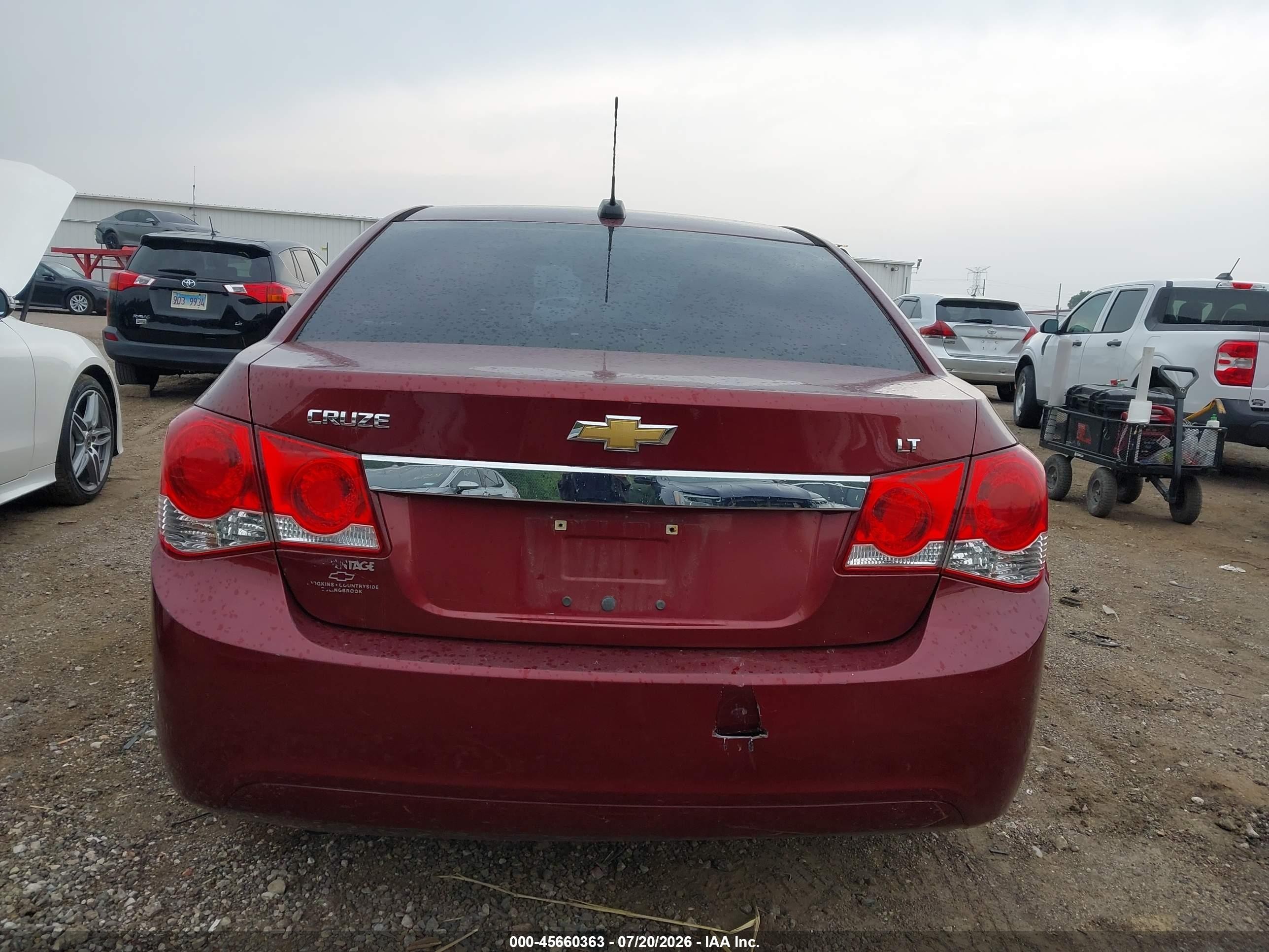 2015 Chevrolet Cruze 2lt Auto Maroon vin: 1G1PE5SB2F7244298