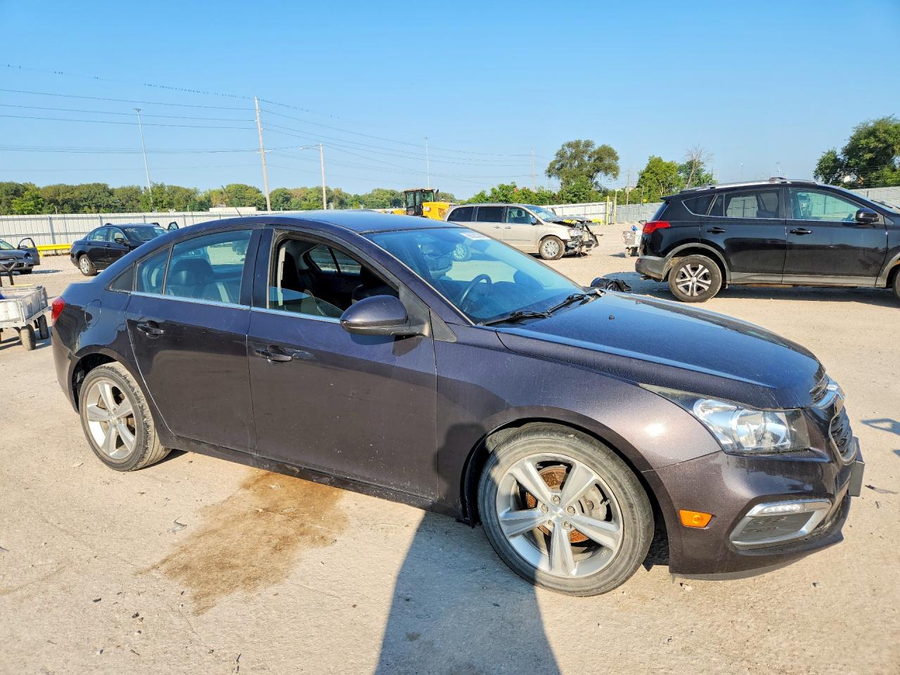 2015 Chevrolet Cruze Lt Gray vin: 1G1PE5SB2F7263837